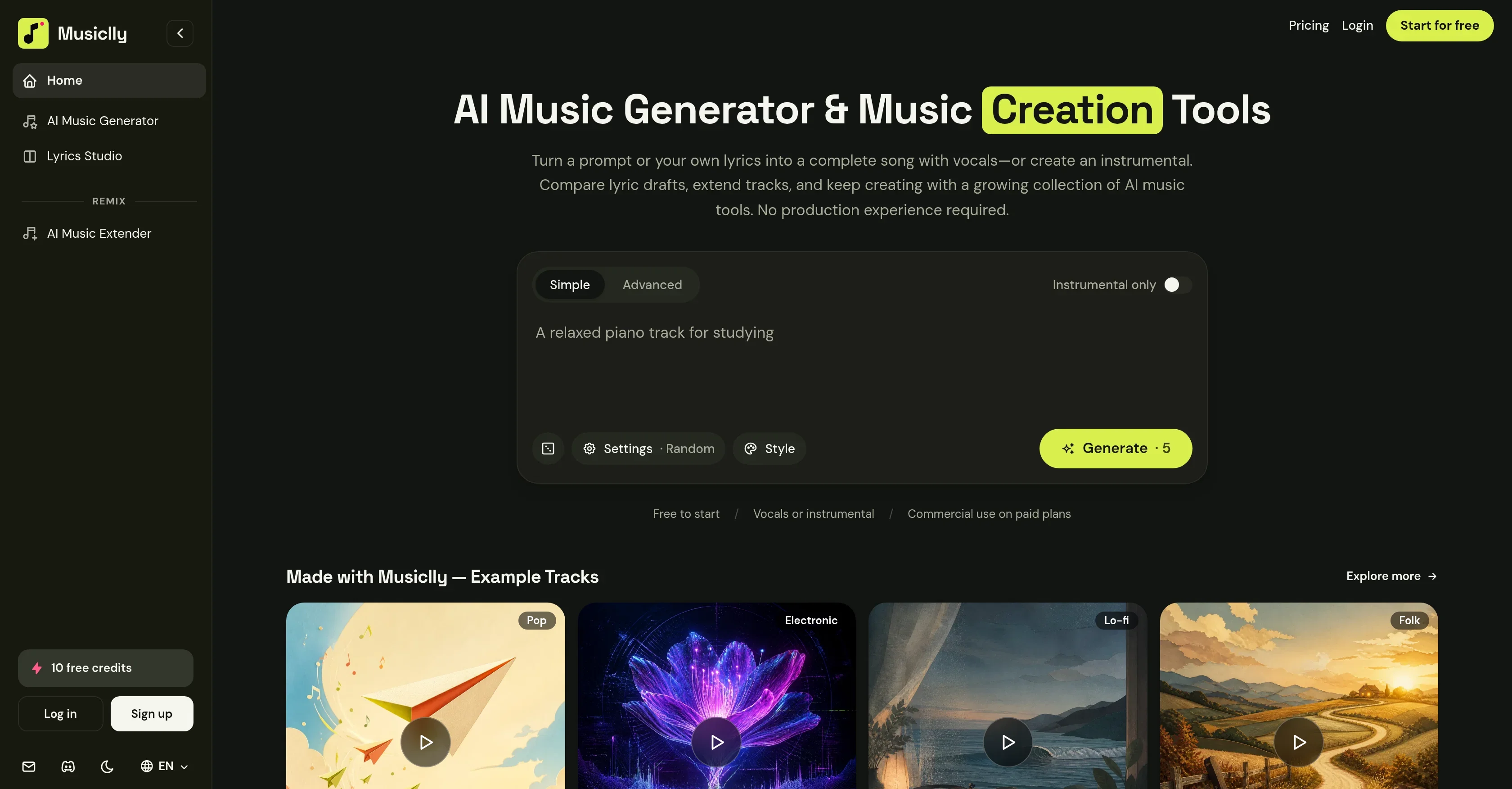 Musiclly product preview