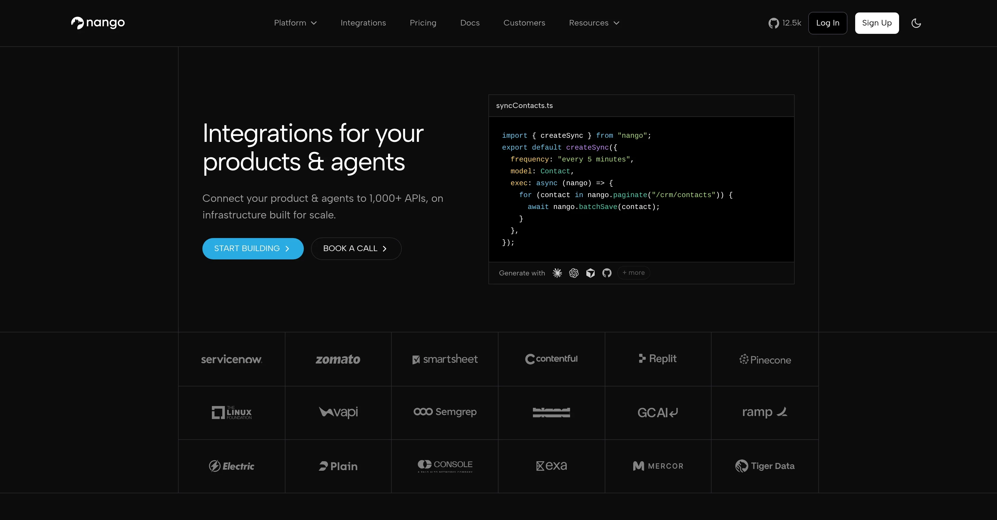 Nango product preview