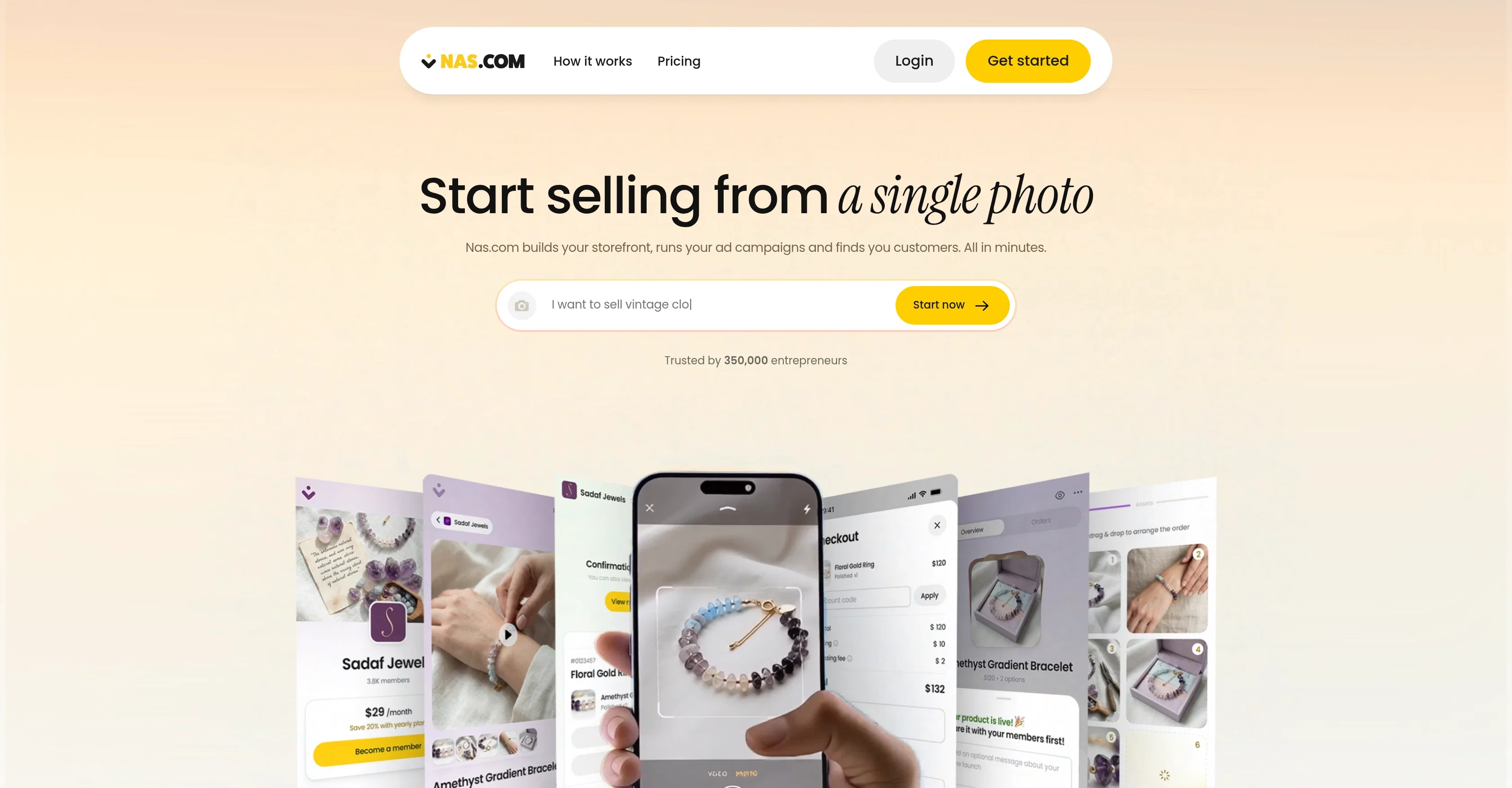 Nas.com product preview
