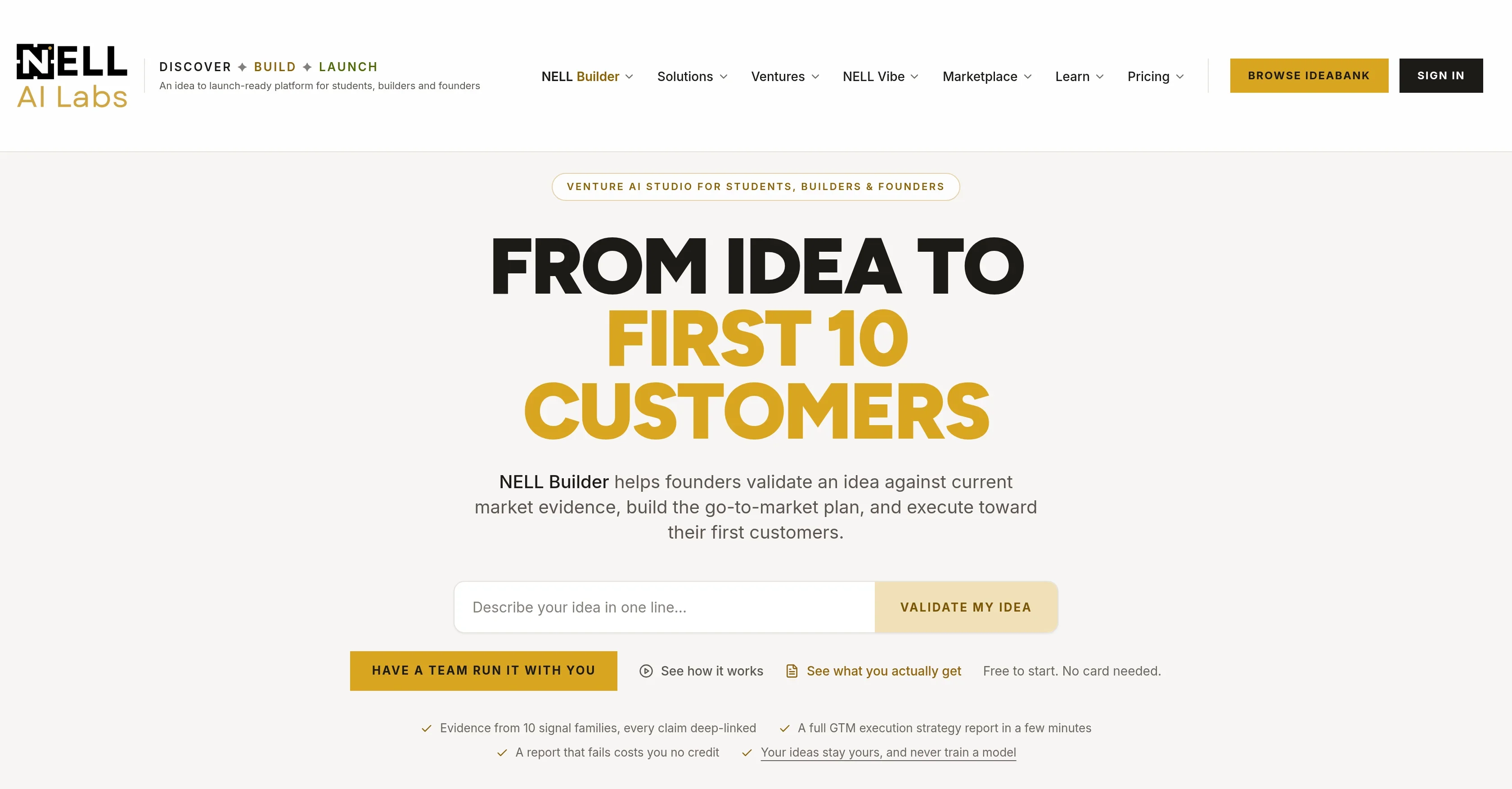 NELL Builder product preview