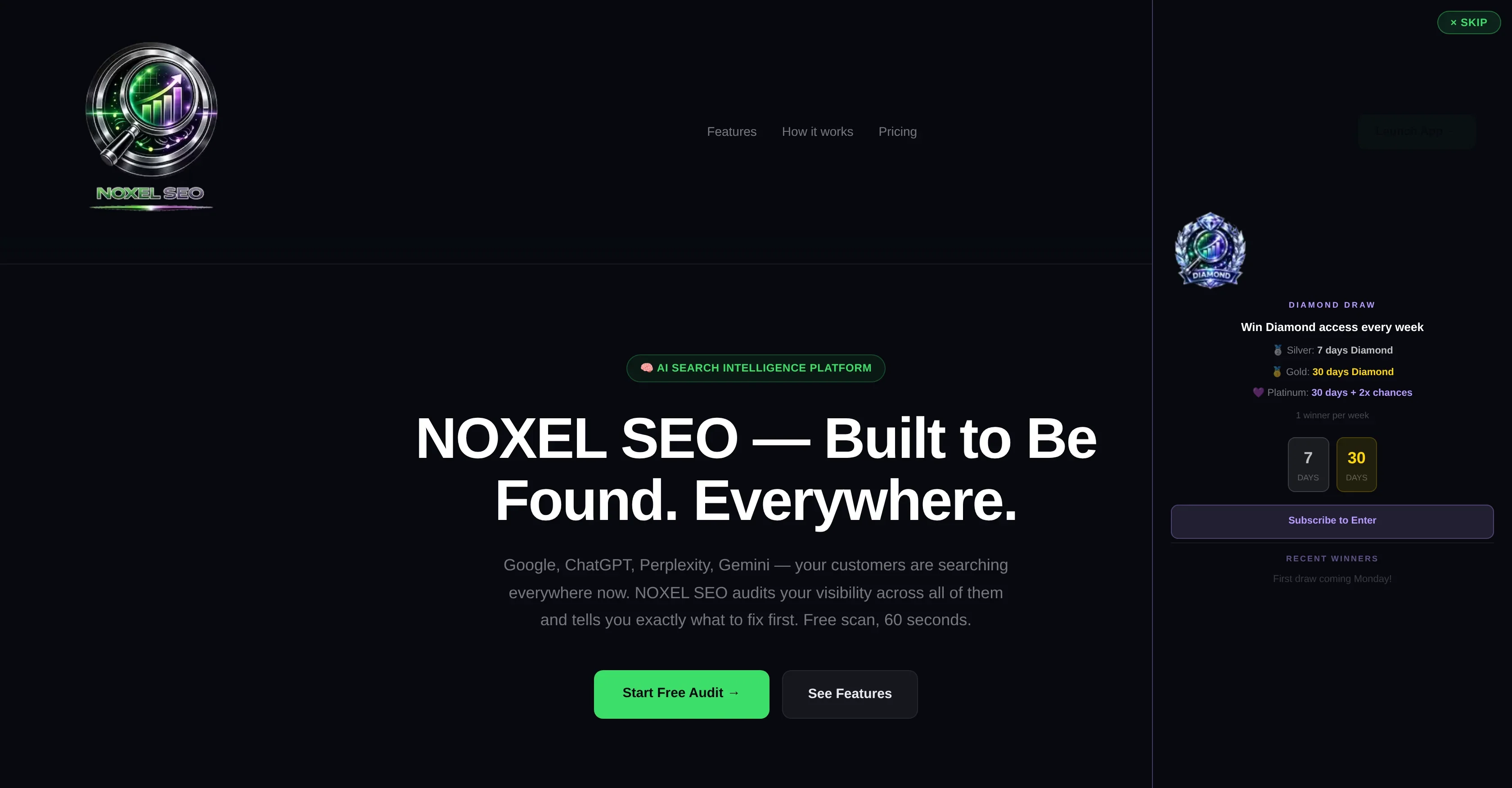 Noxel SEO product preview
