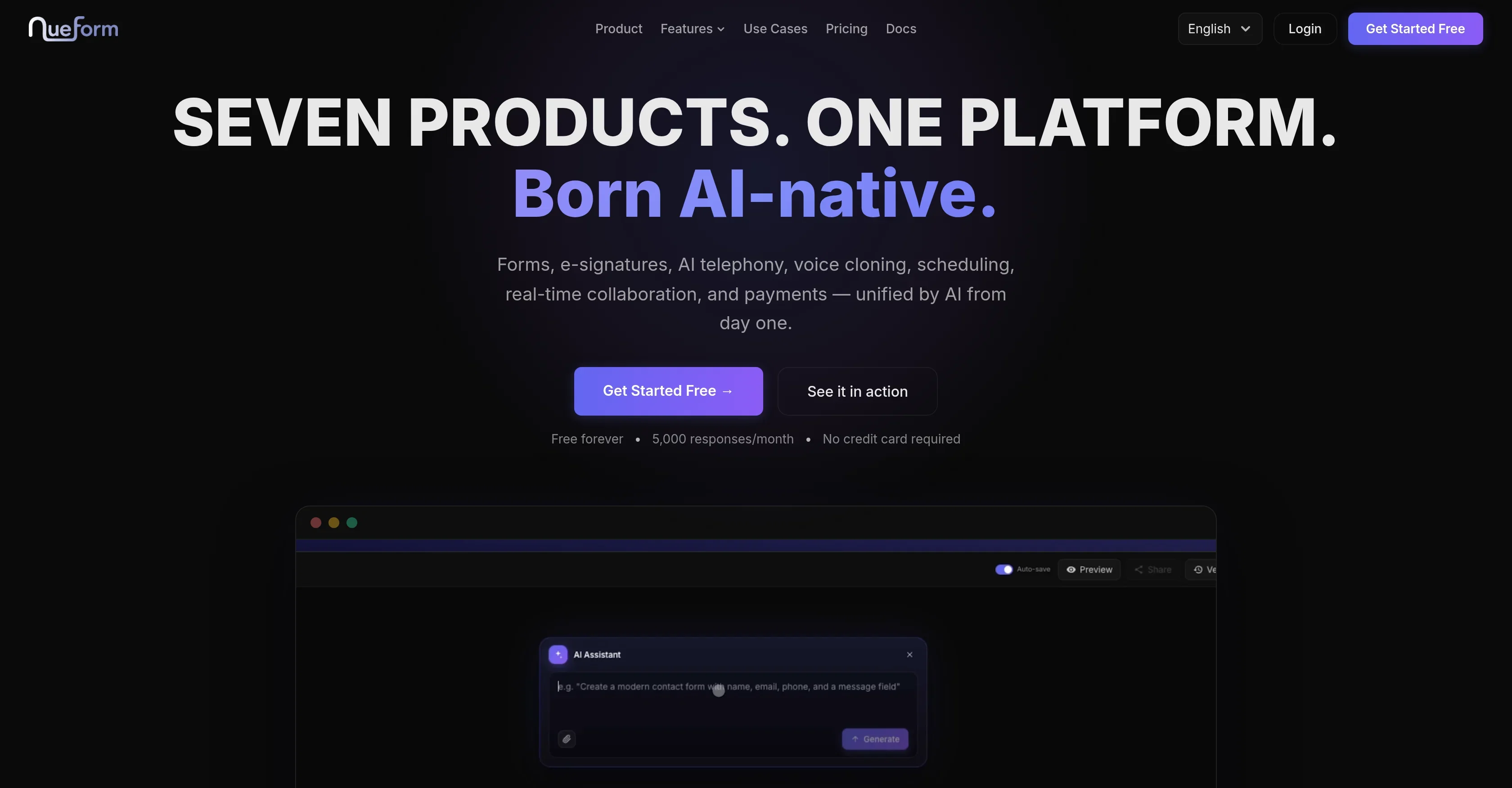 NueForm product preview