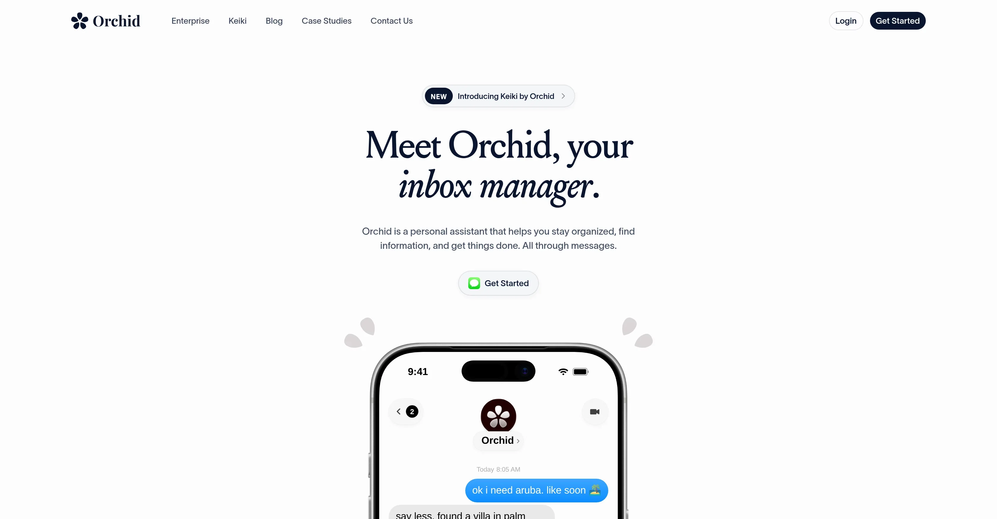 Orchid product preview