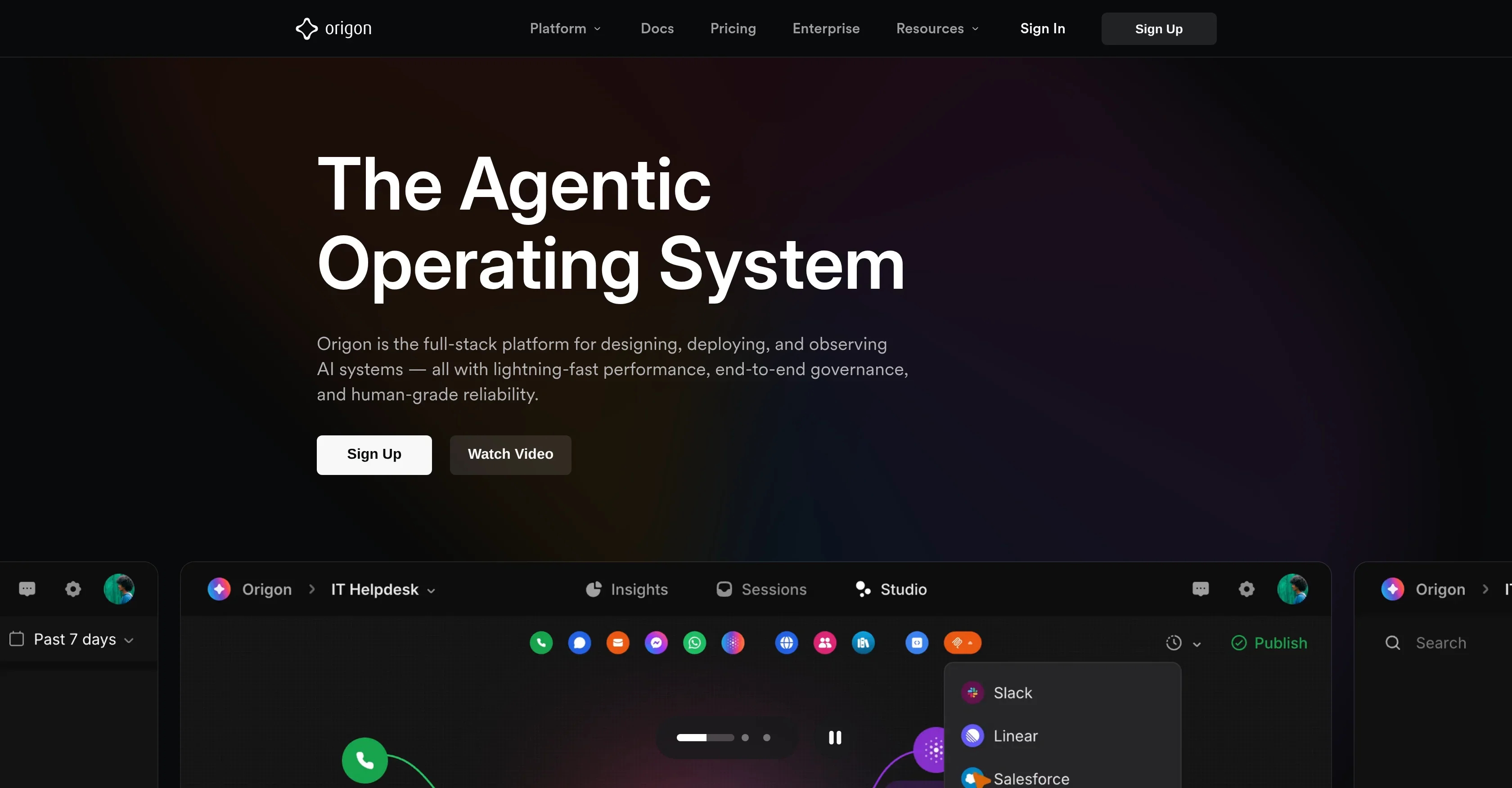 Origon AI product preview