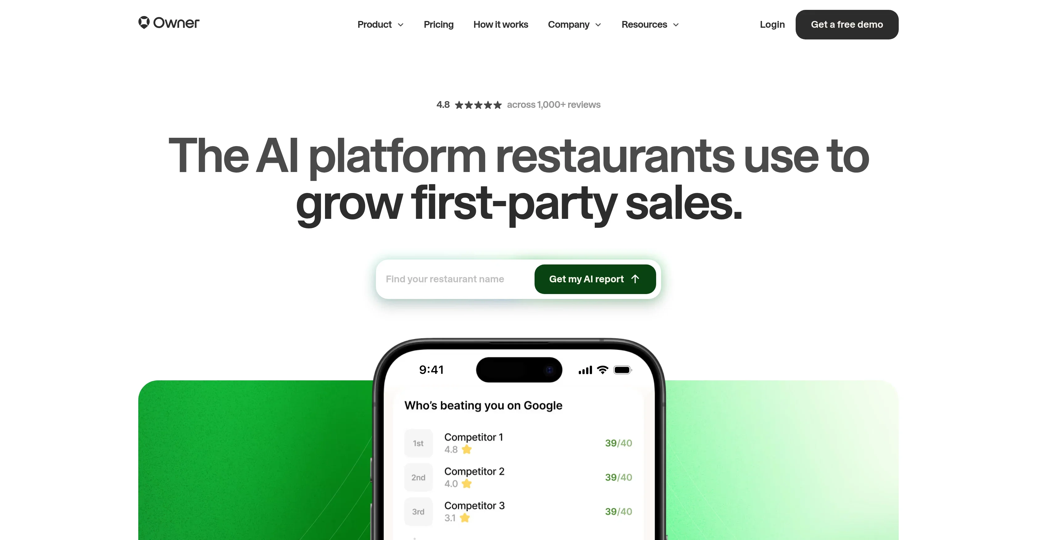 Owner.com product preview