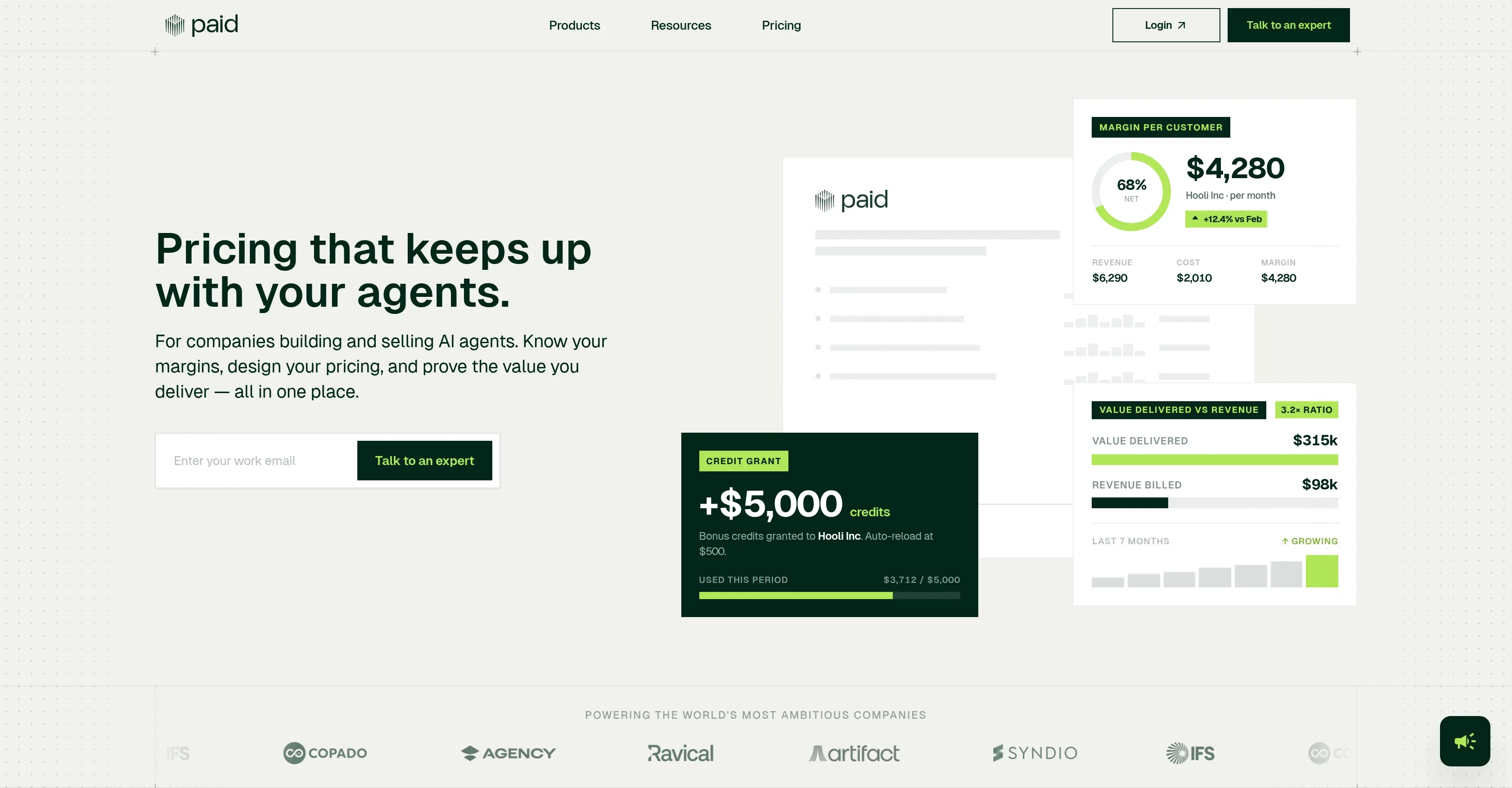 Paid.ai product preview