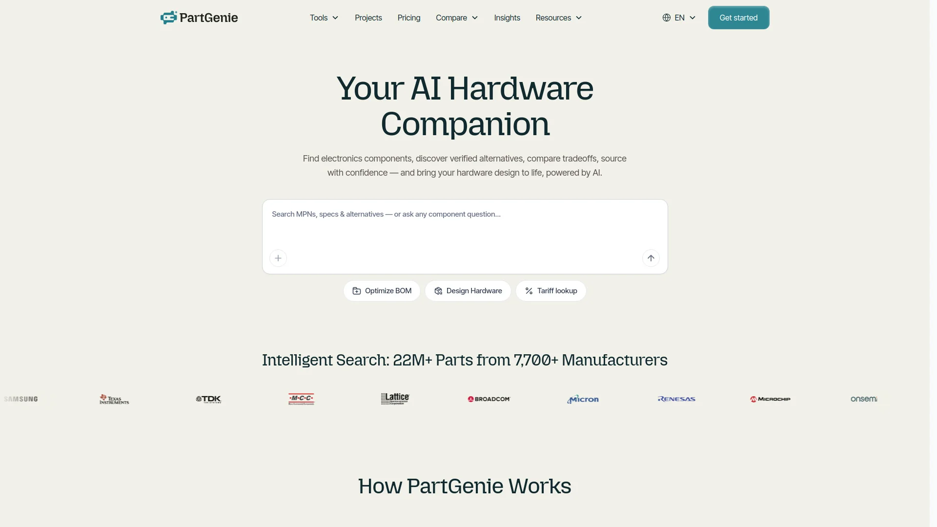 PartGenie product preview