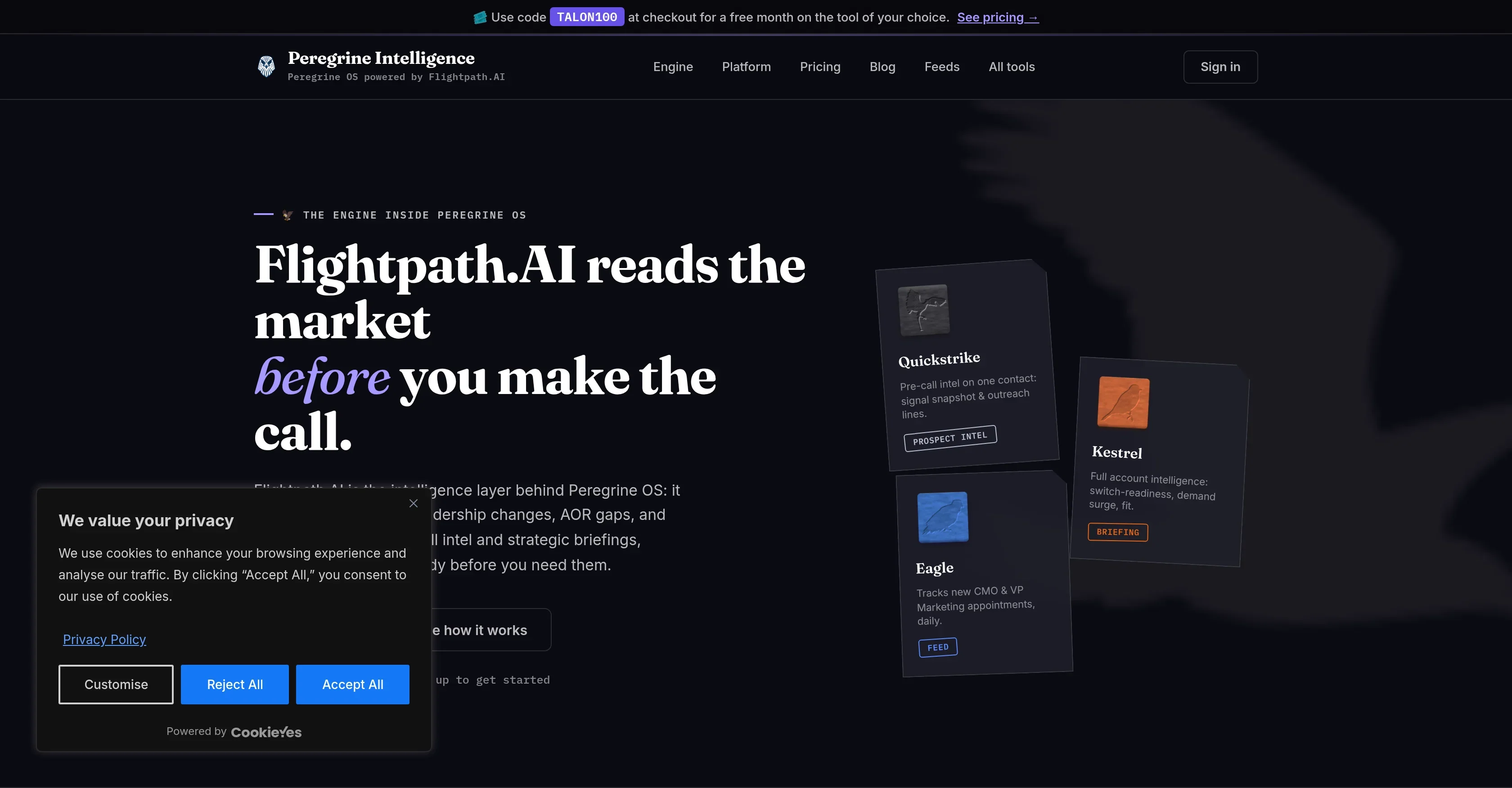 Peregrine OS product preview
