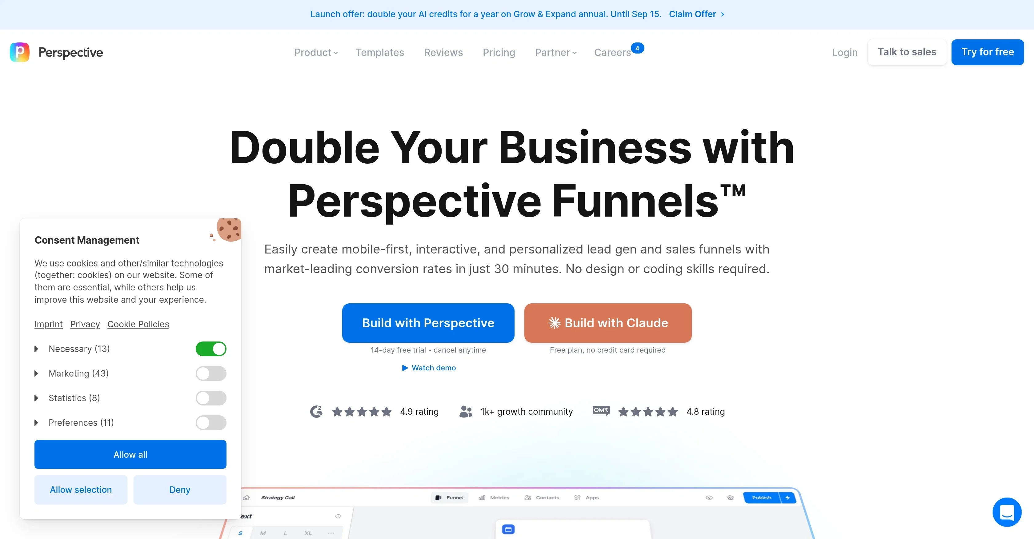 Perspective Funnels product preview