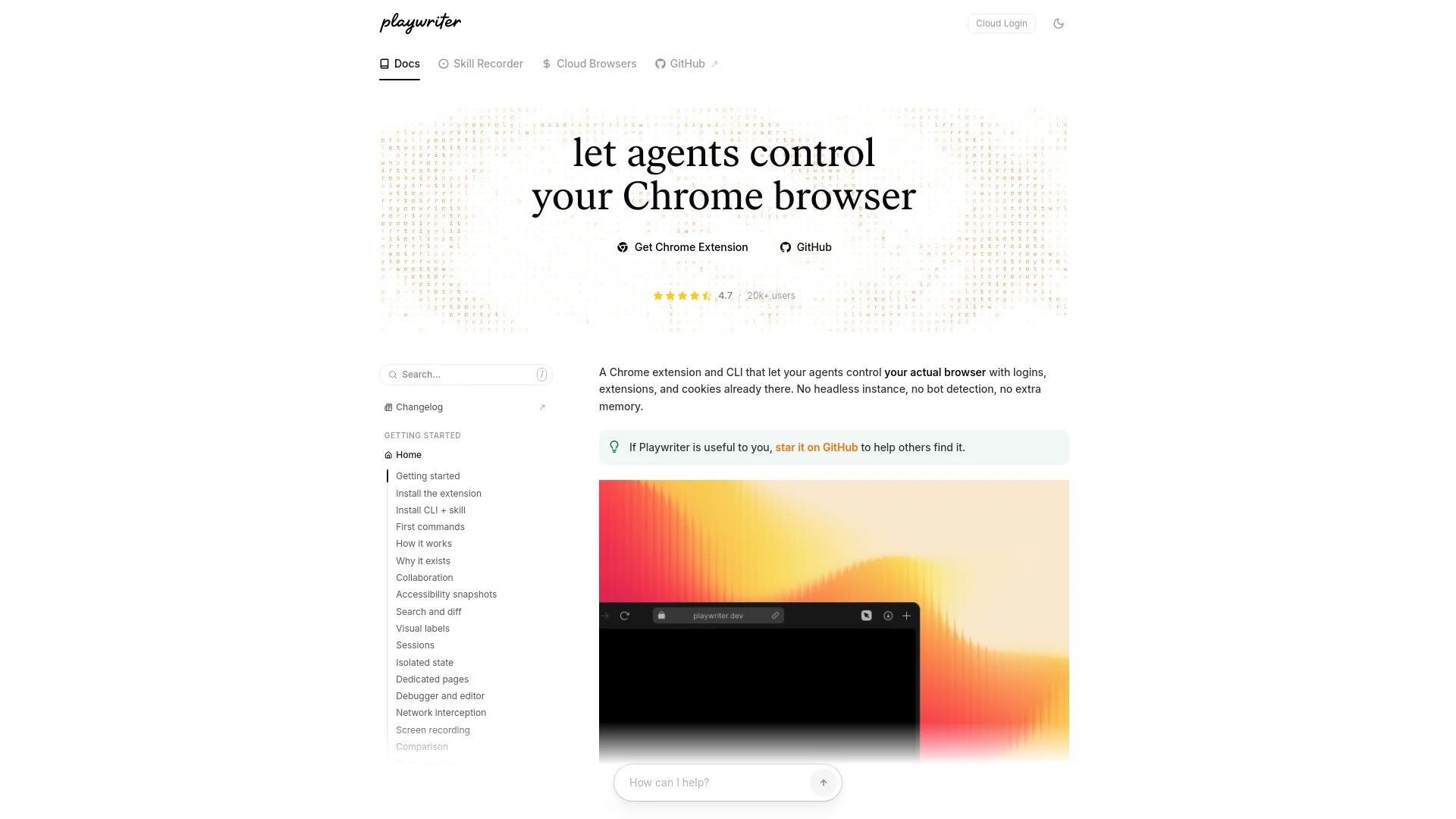 Playwriter product preview