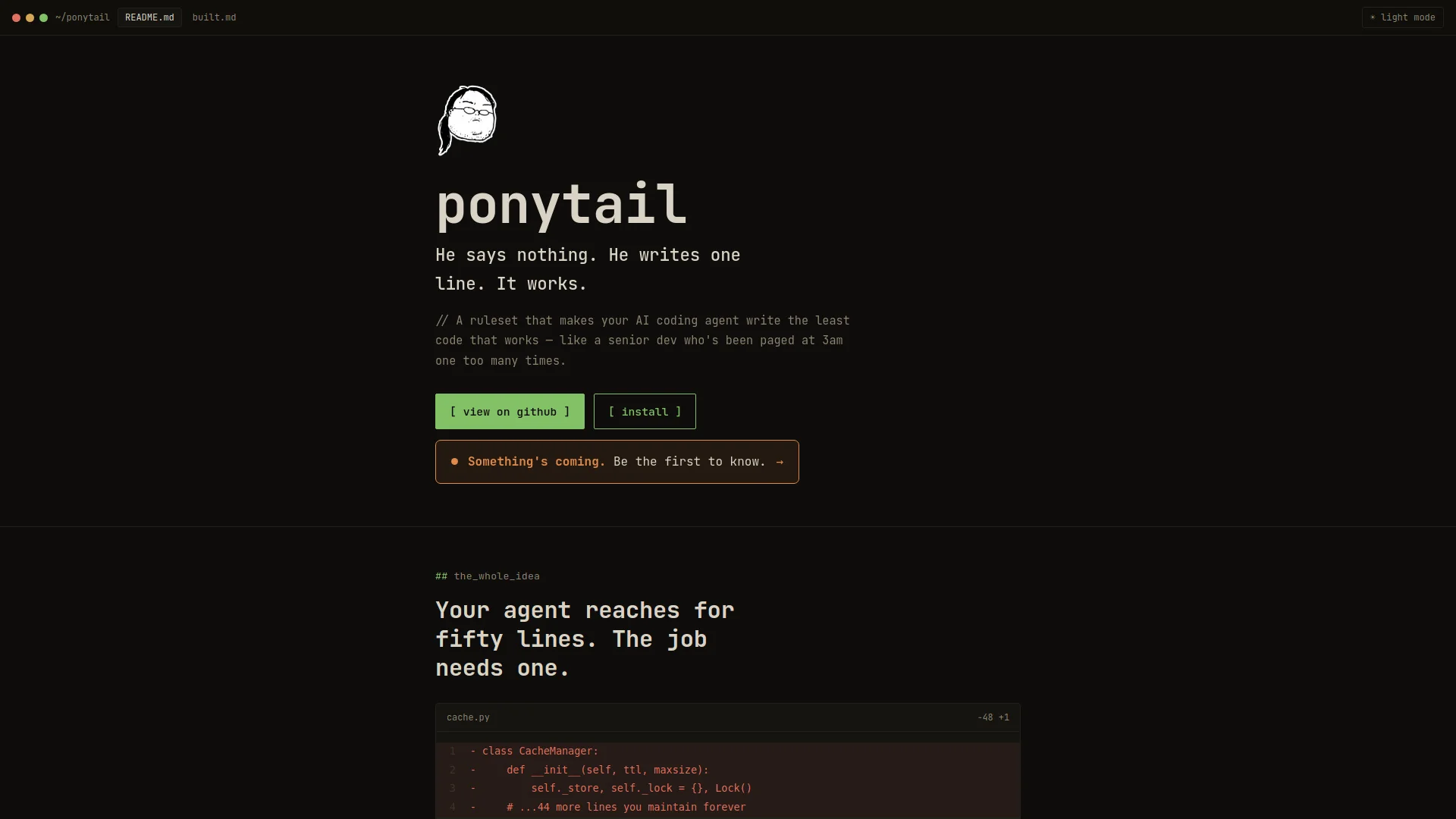 Ponytail product preview