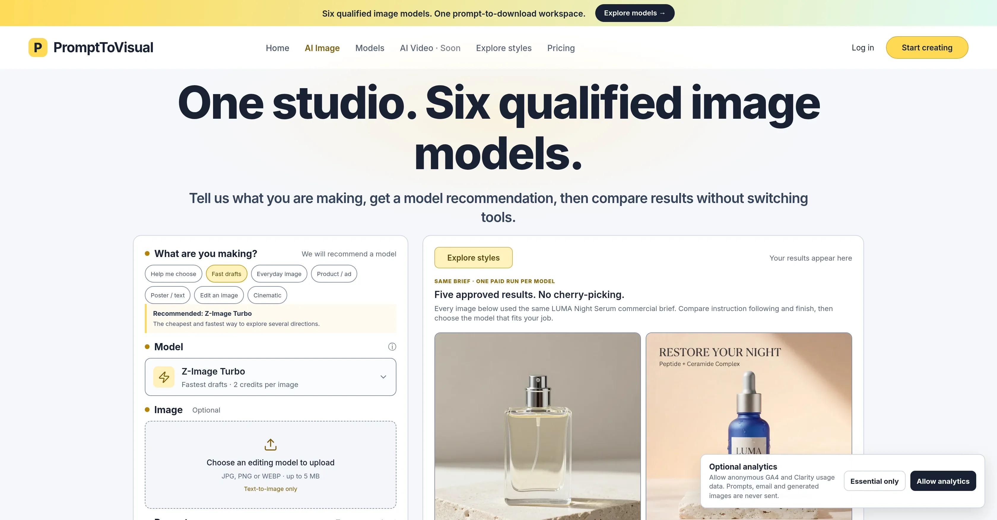PromptToVisual product preview