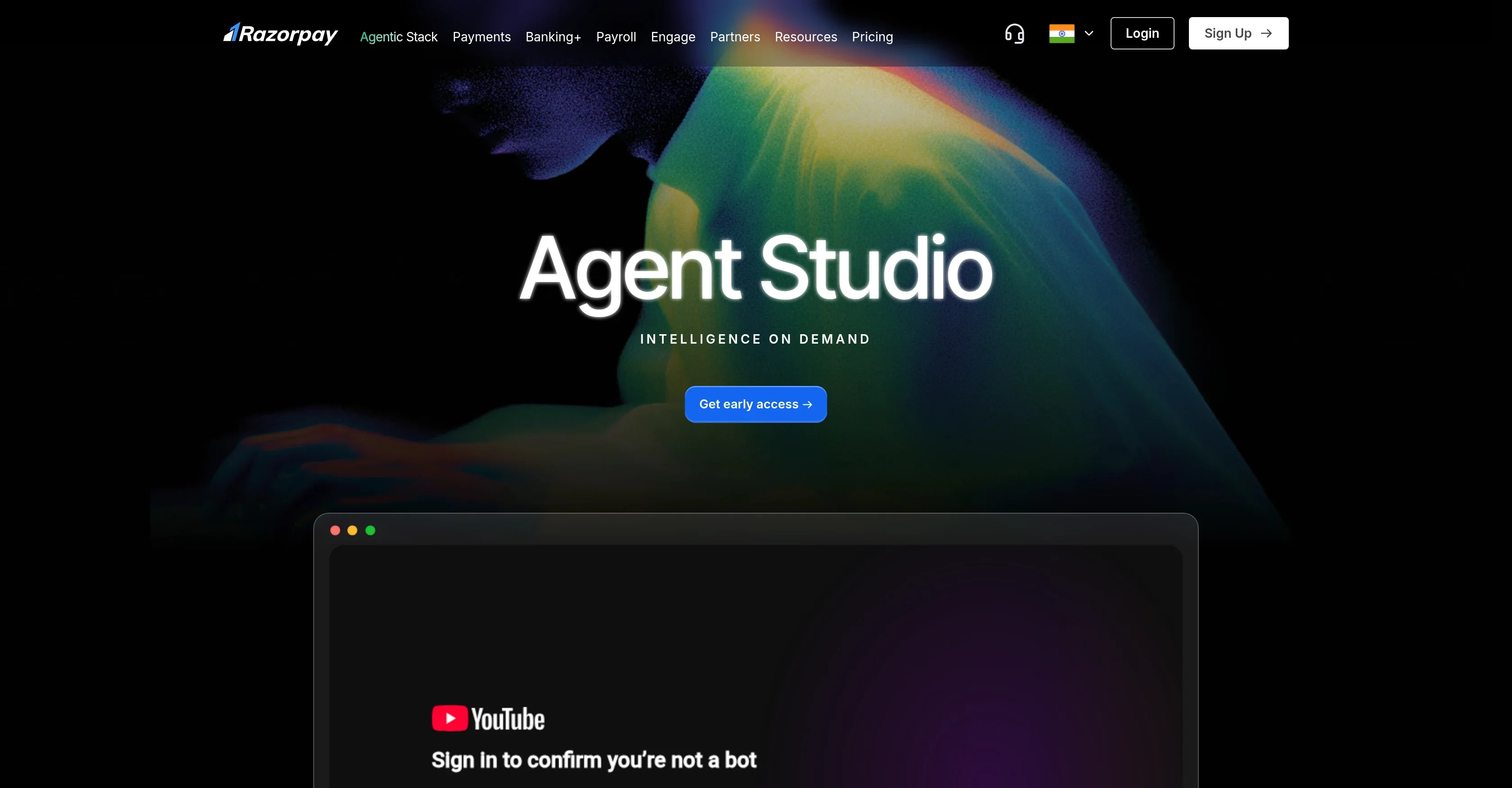 Razorpay Agent Studio product preview