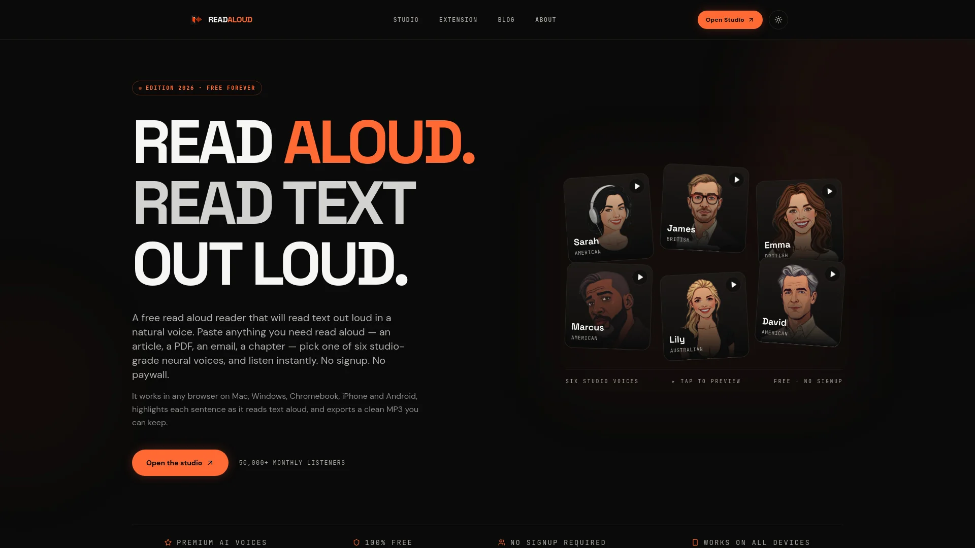 Read Aloud Reader product preview
