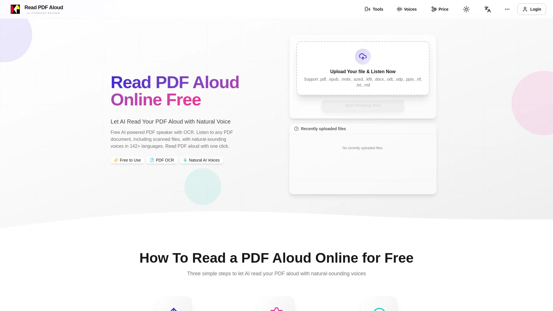 Read PDF Aloud product preview