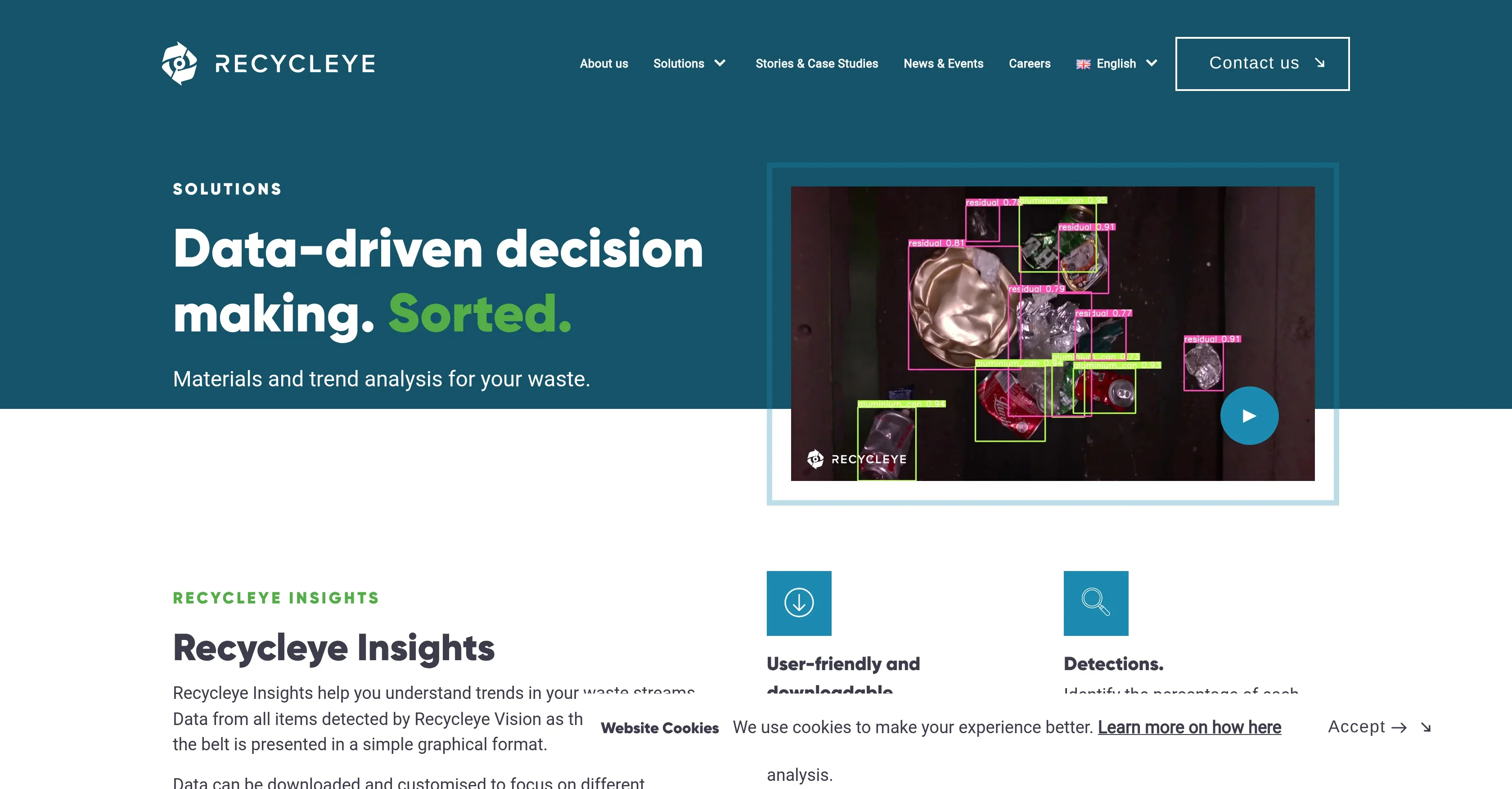 Recycleye Insights product preview