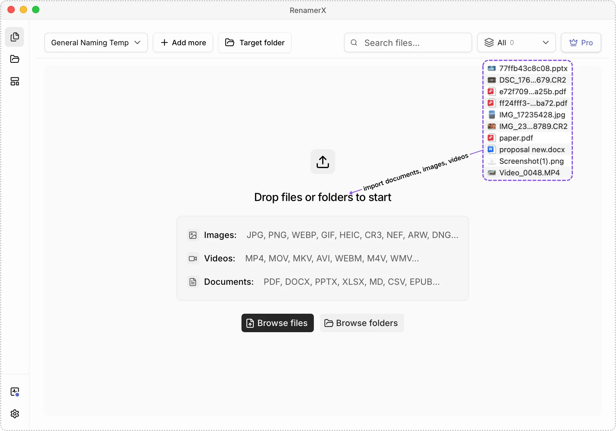 RenamerX product preview