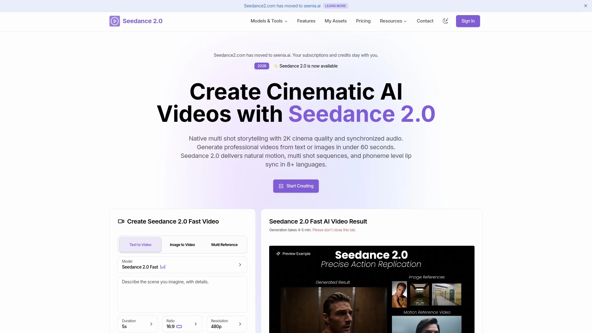Seenia AI product preview