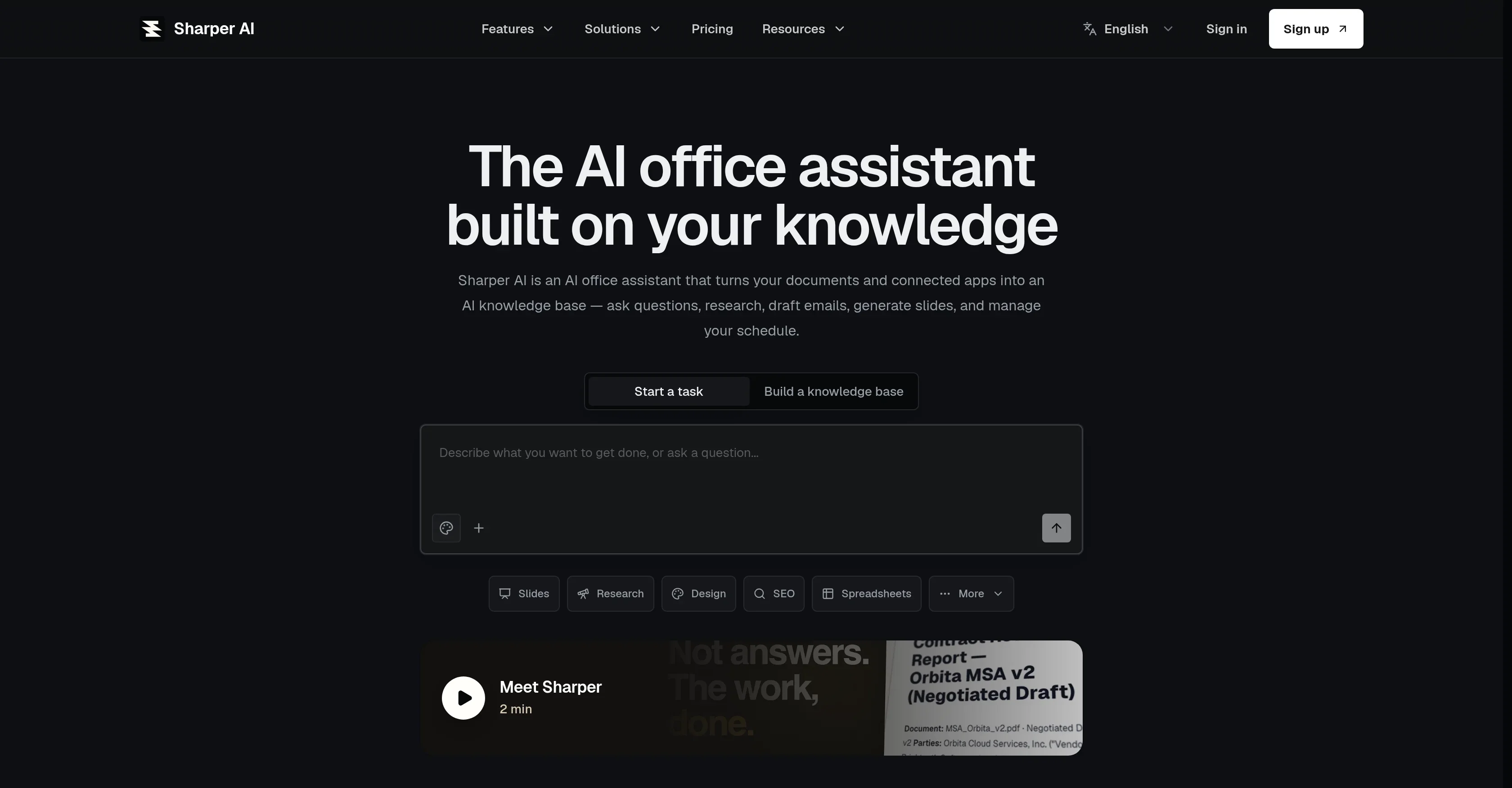 Sharper AI product preview