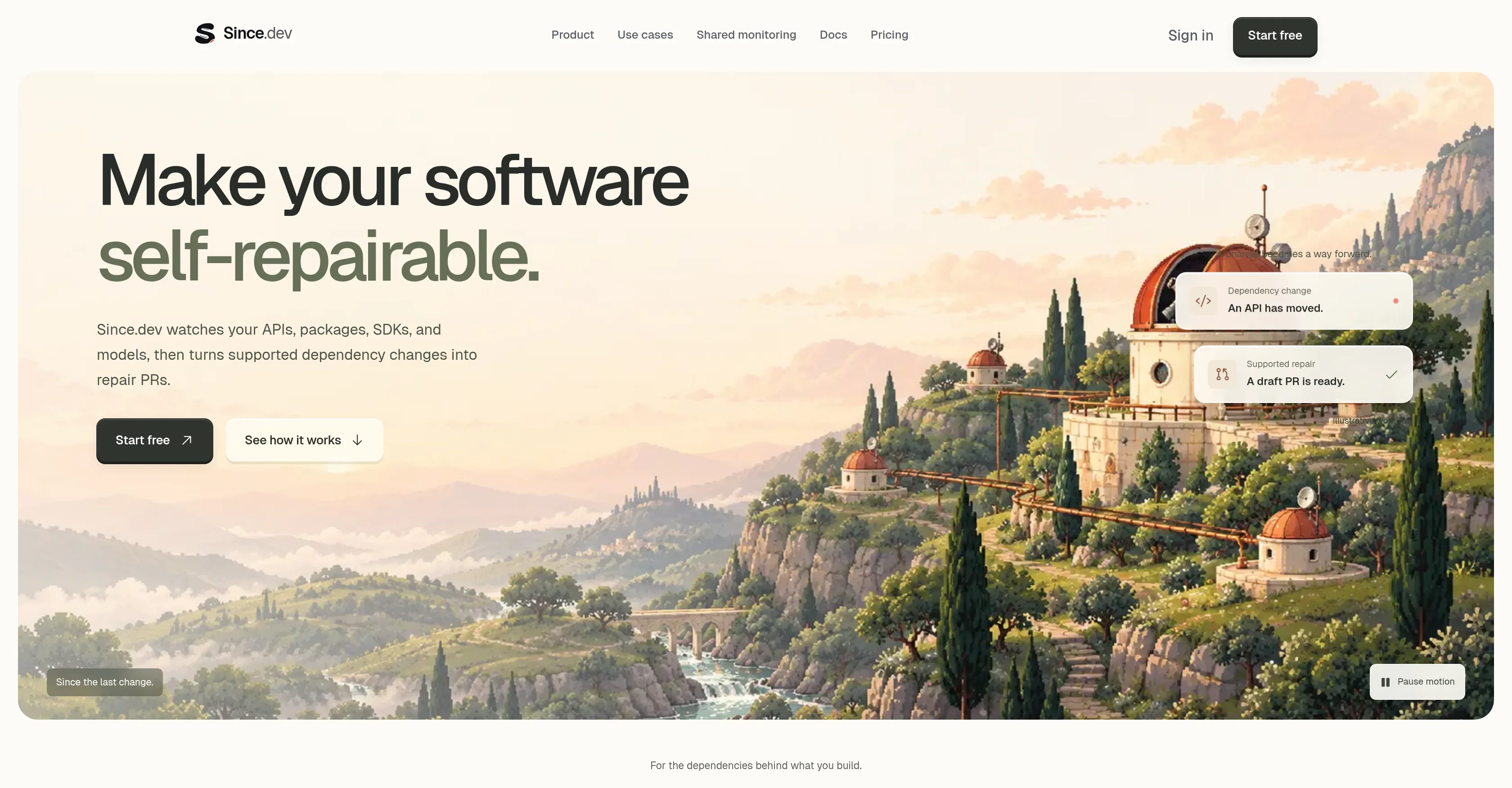 Since.dev product preview