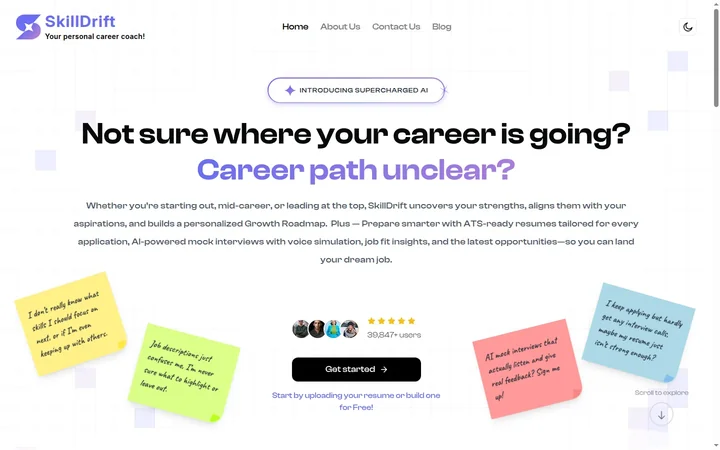 SkillDrift product preview