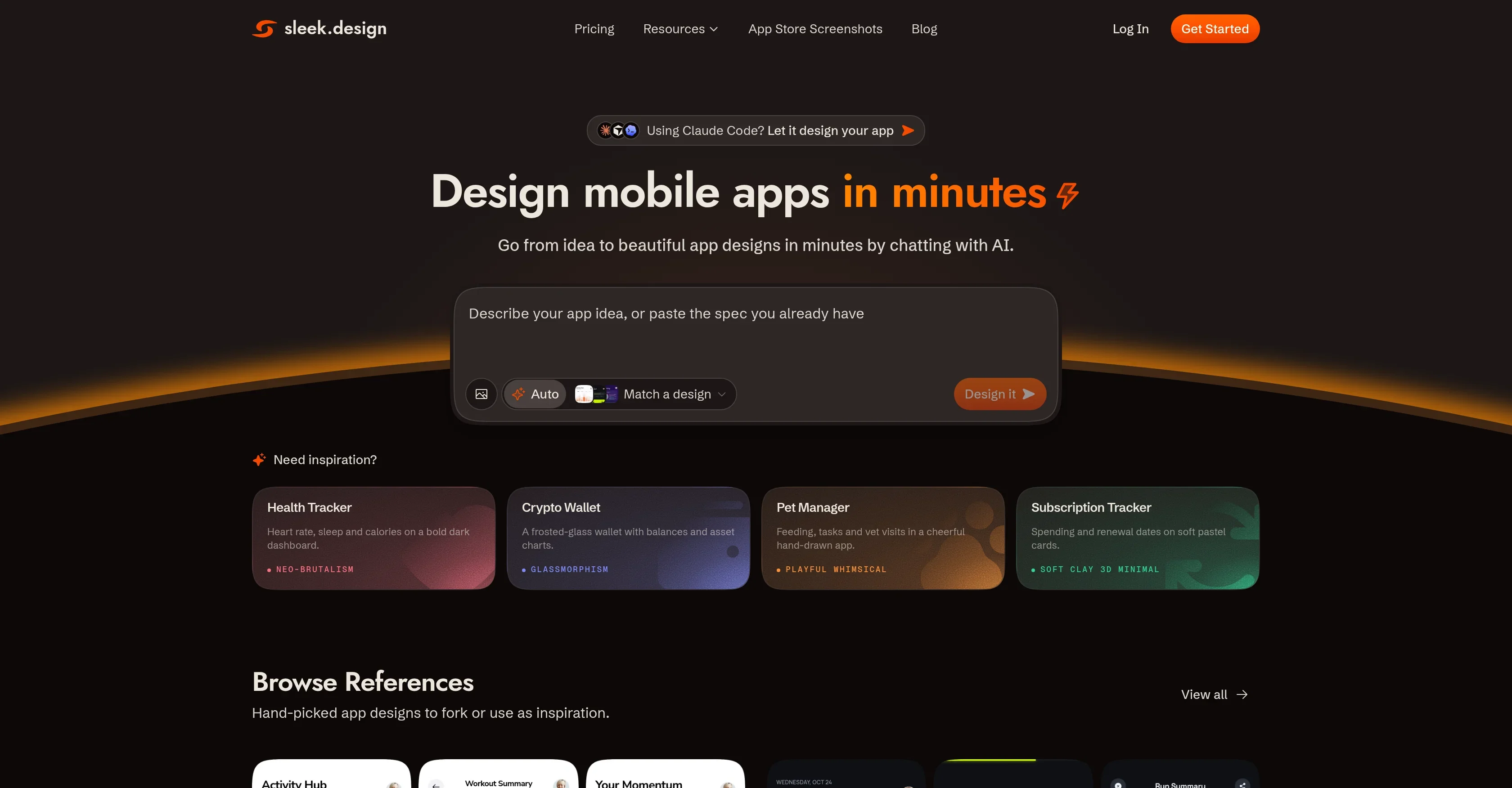 Sleek AI product preview
