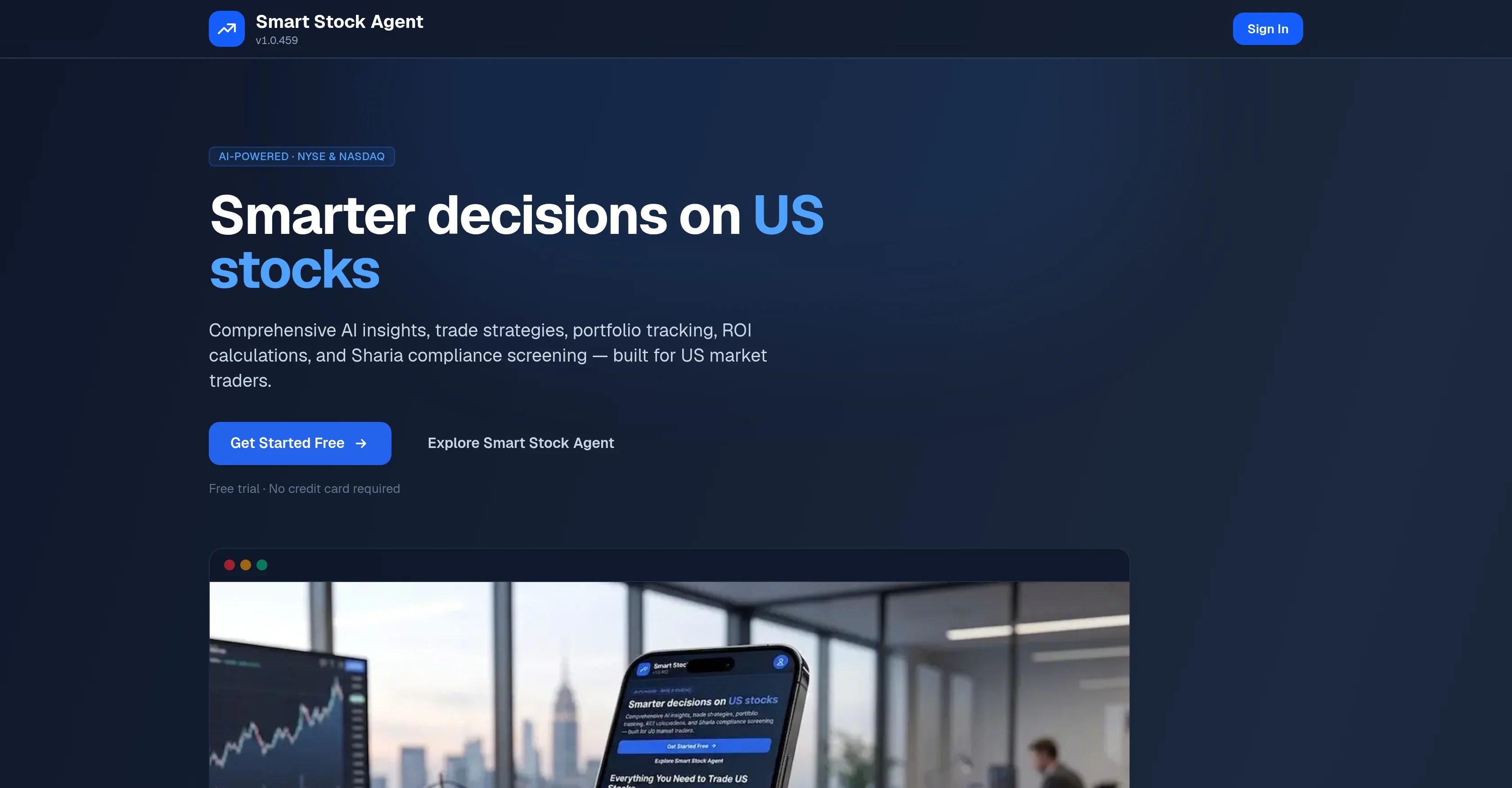 Smart Stock Agent product preview
