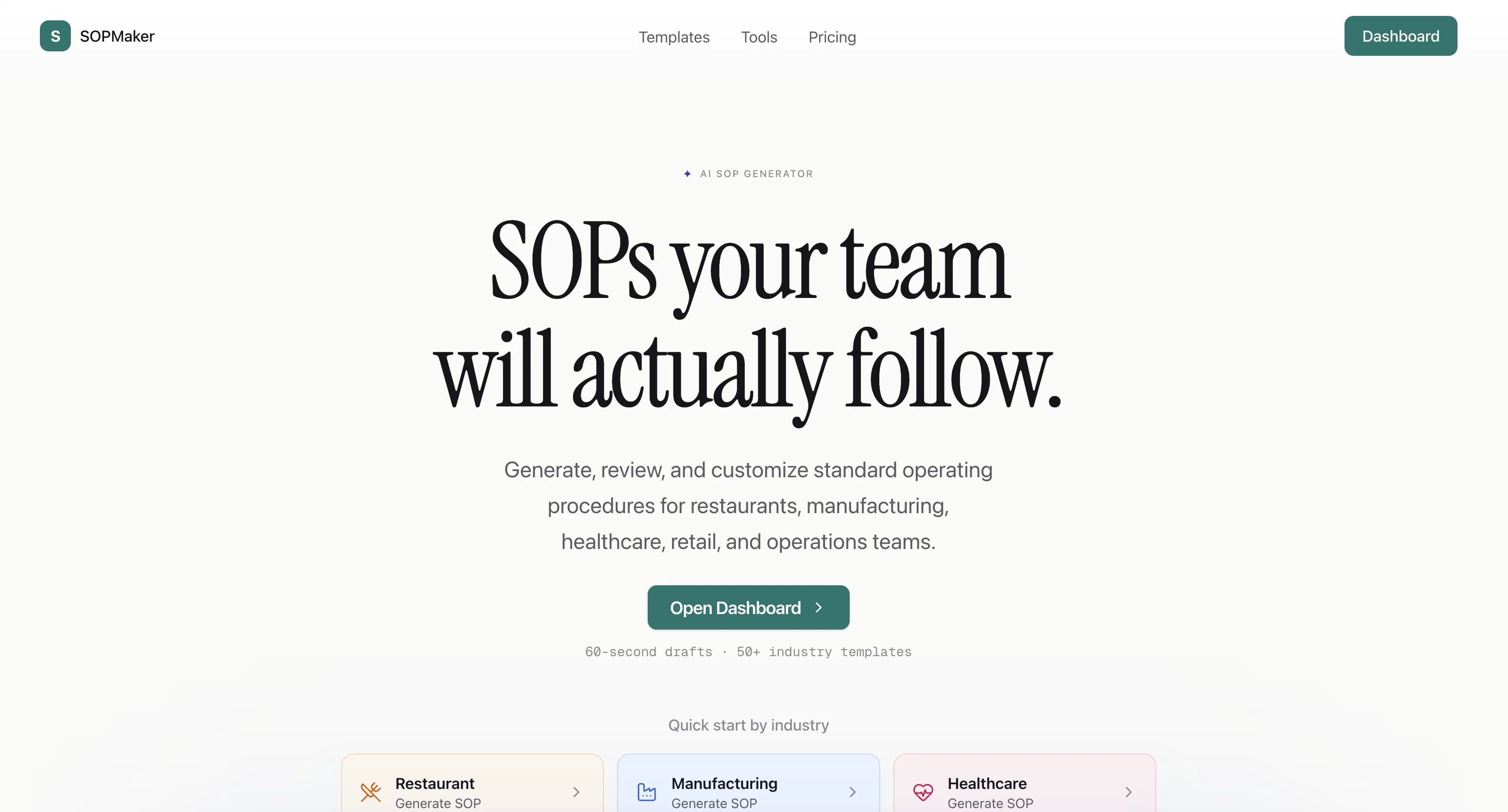 SOPMaker product preview