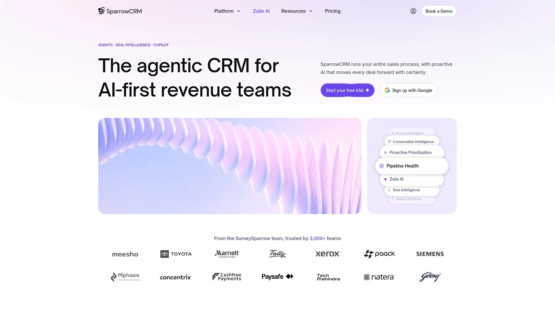 SparrowCRM product preview
