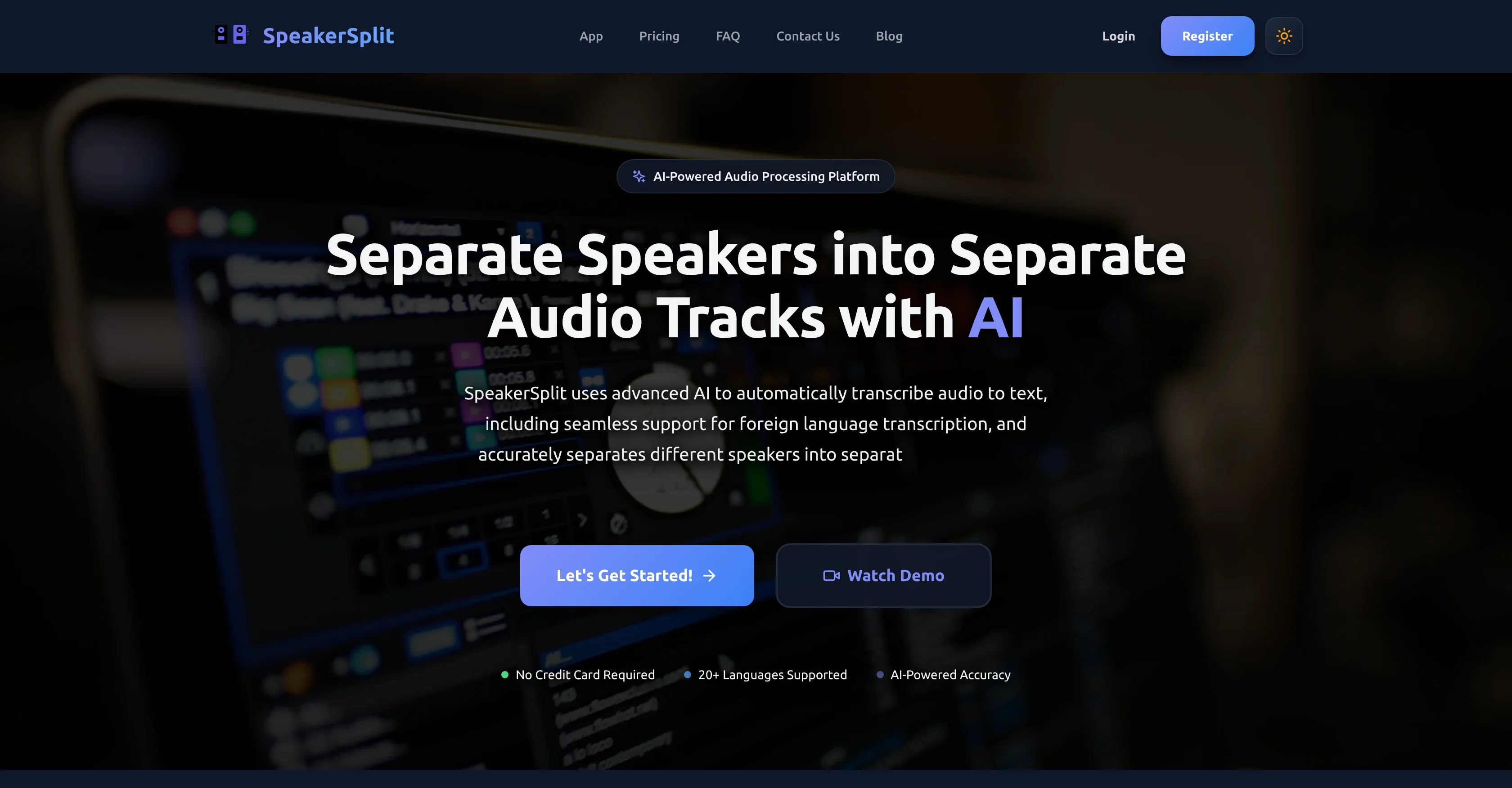 SpeakerSplit.io 제품 미리보기
