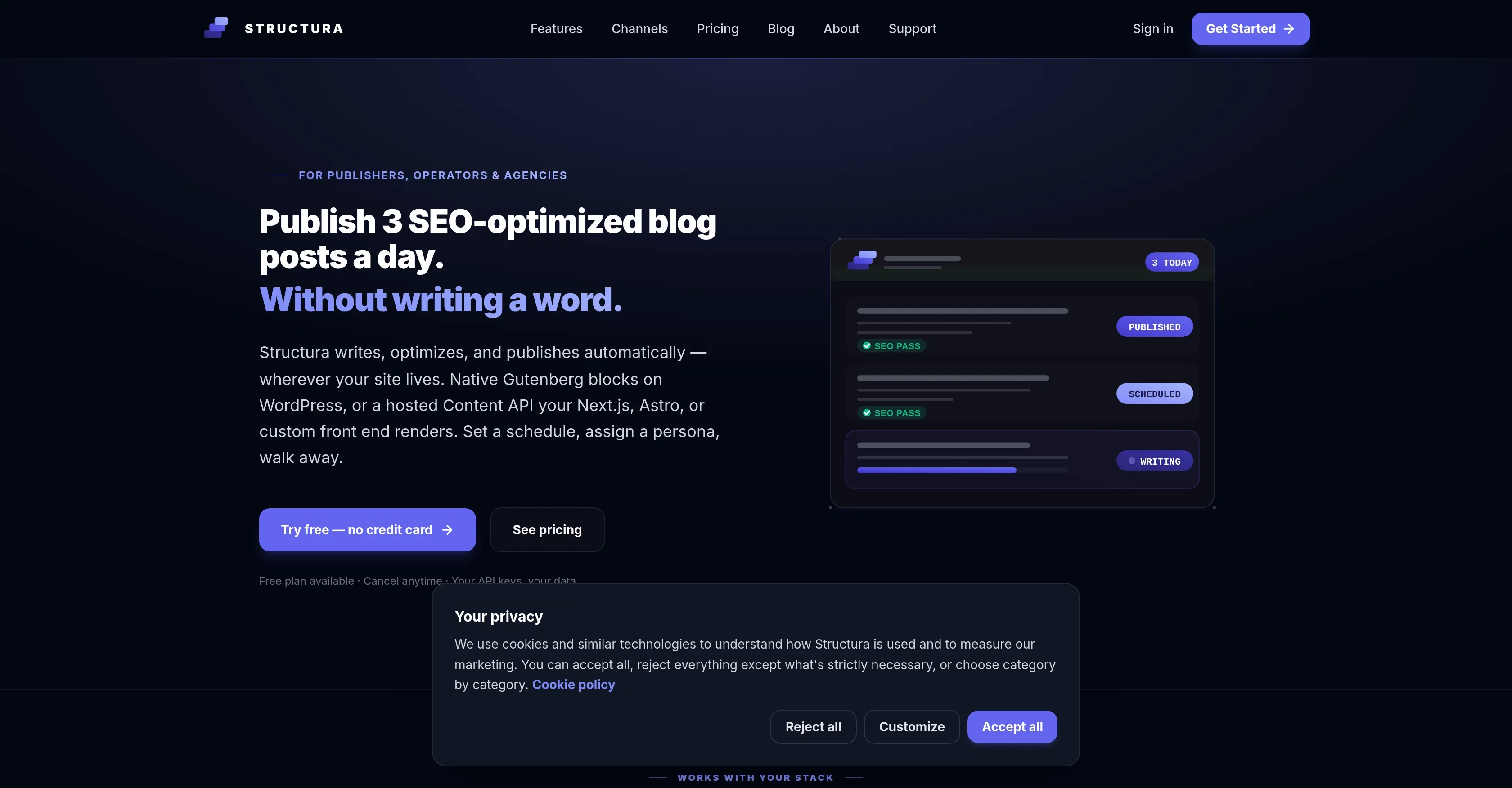 Structura product preview
