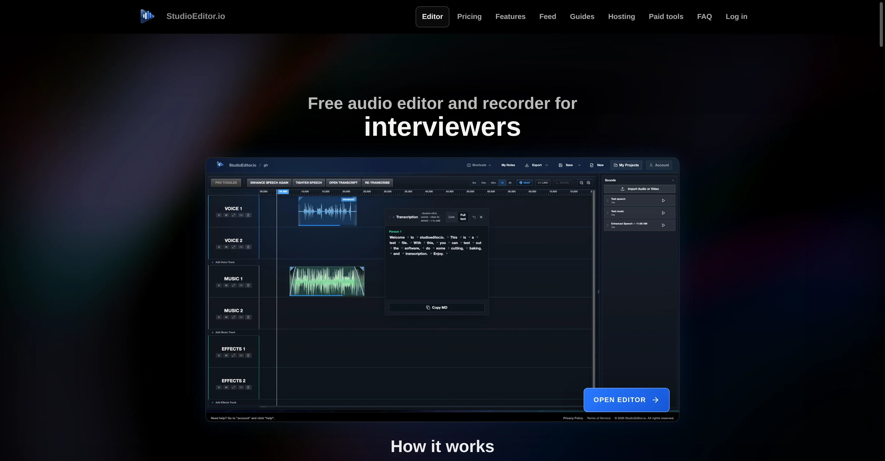 StudioEditor.io product preview