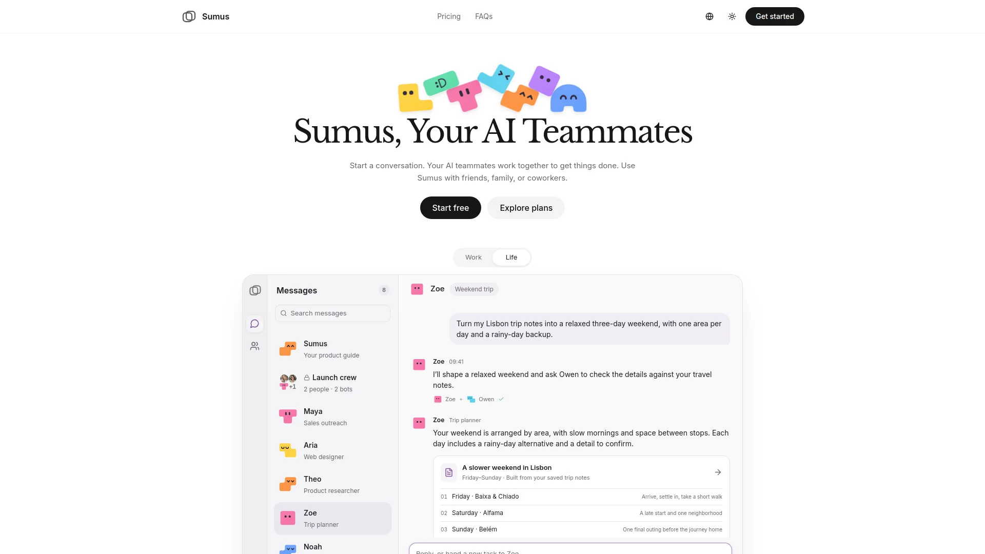 Sumus AI: Your AI Teammates, 24/7 product preview