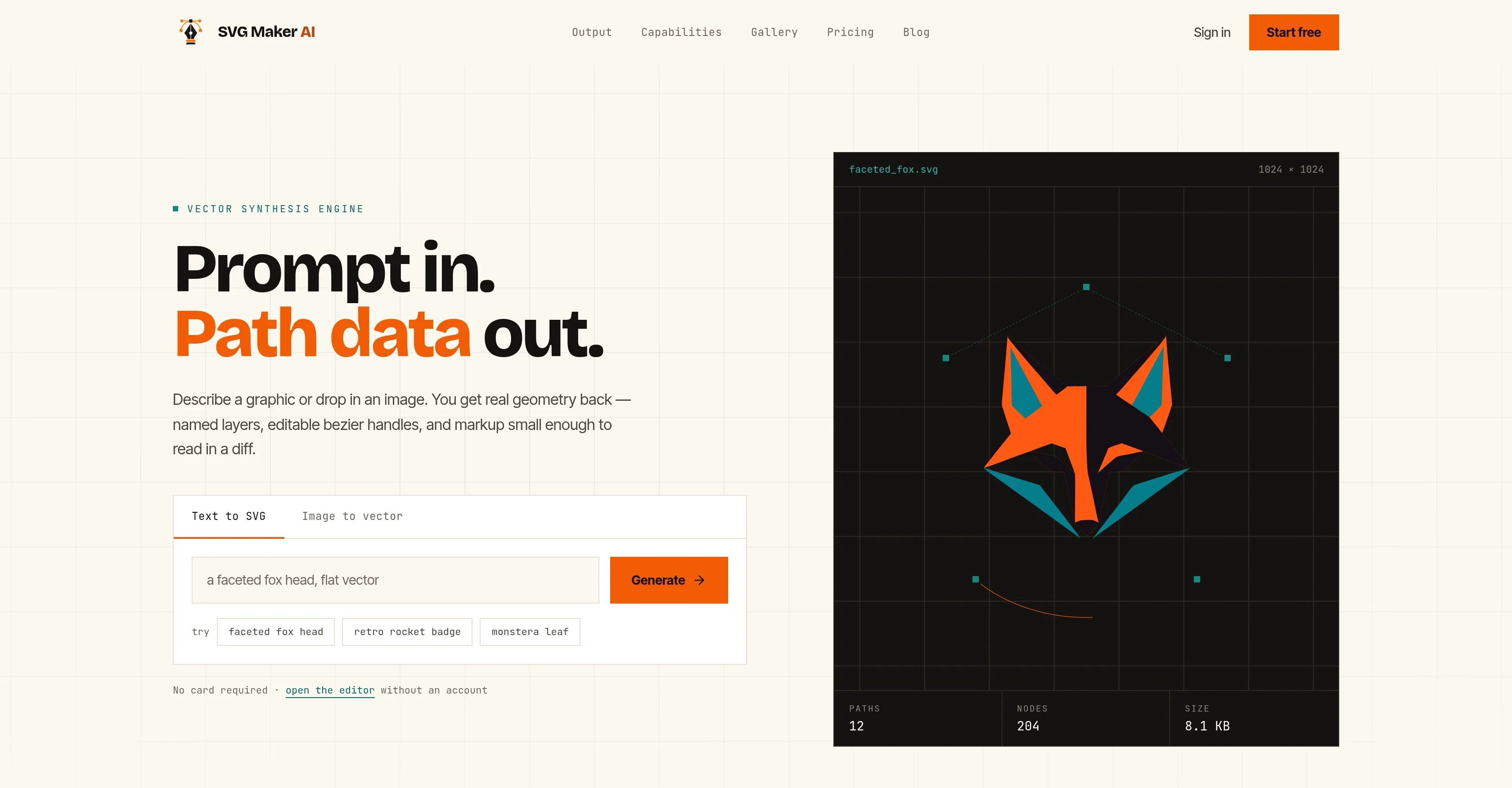SVG Maker AI product preview