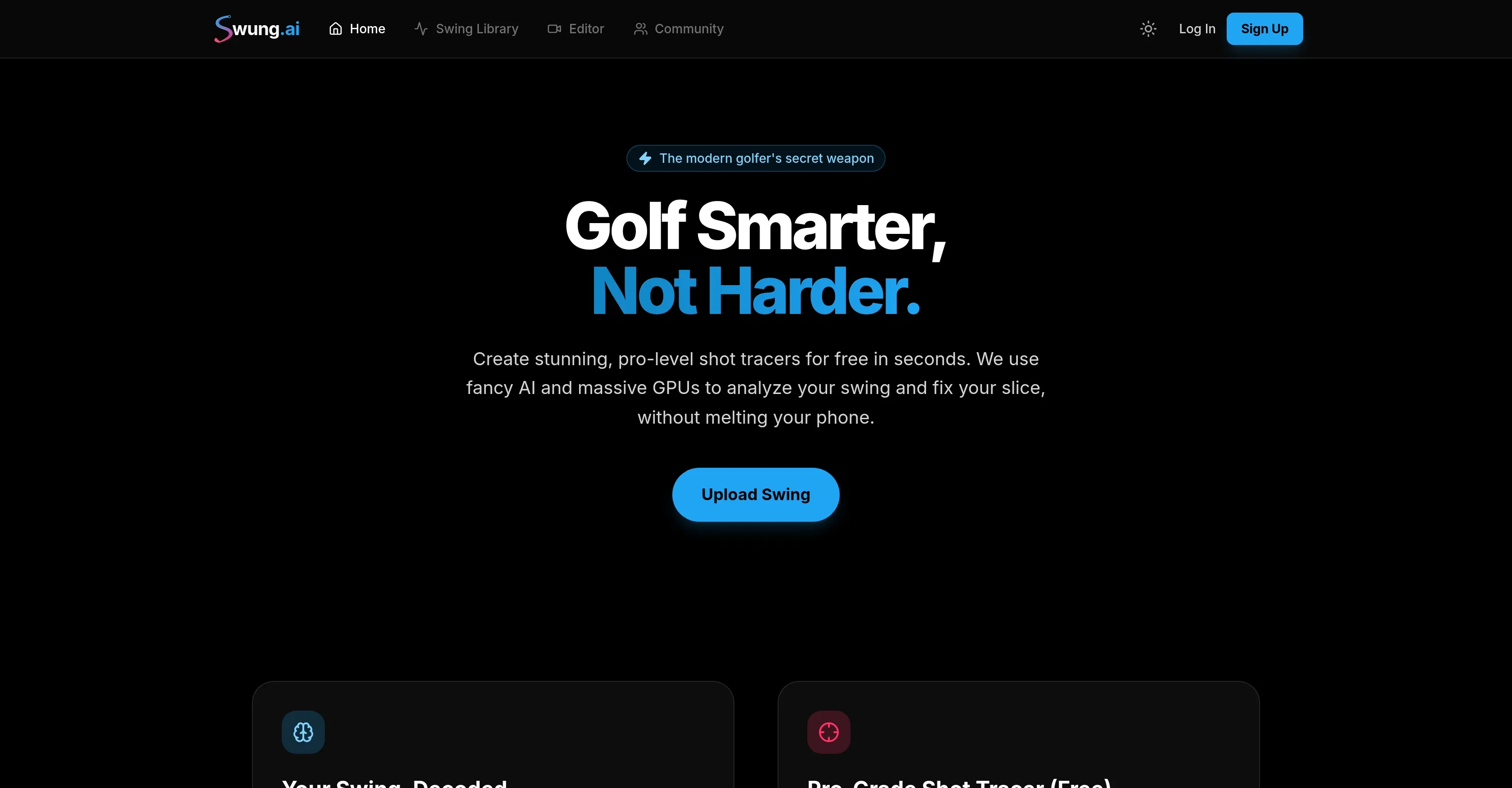swung.ai product preview