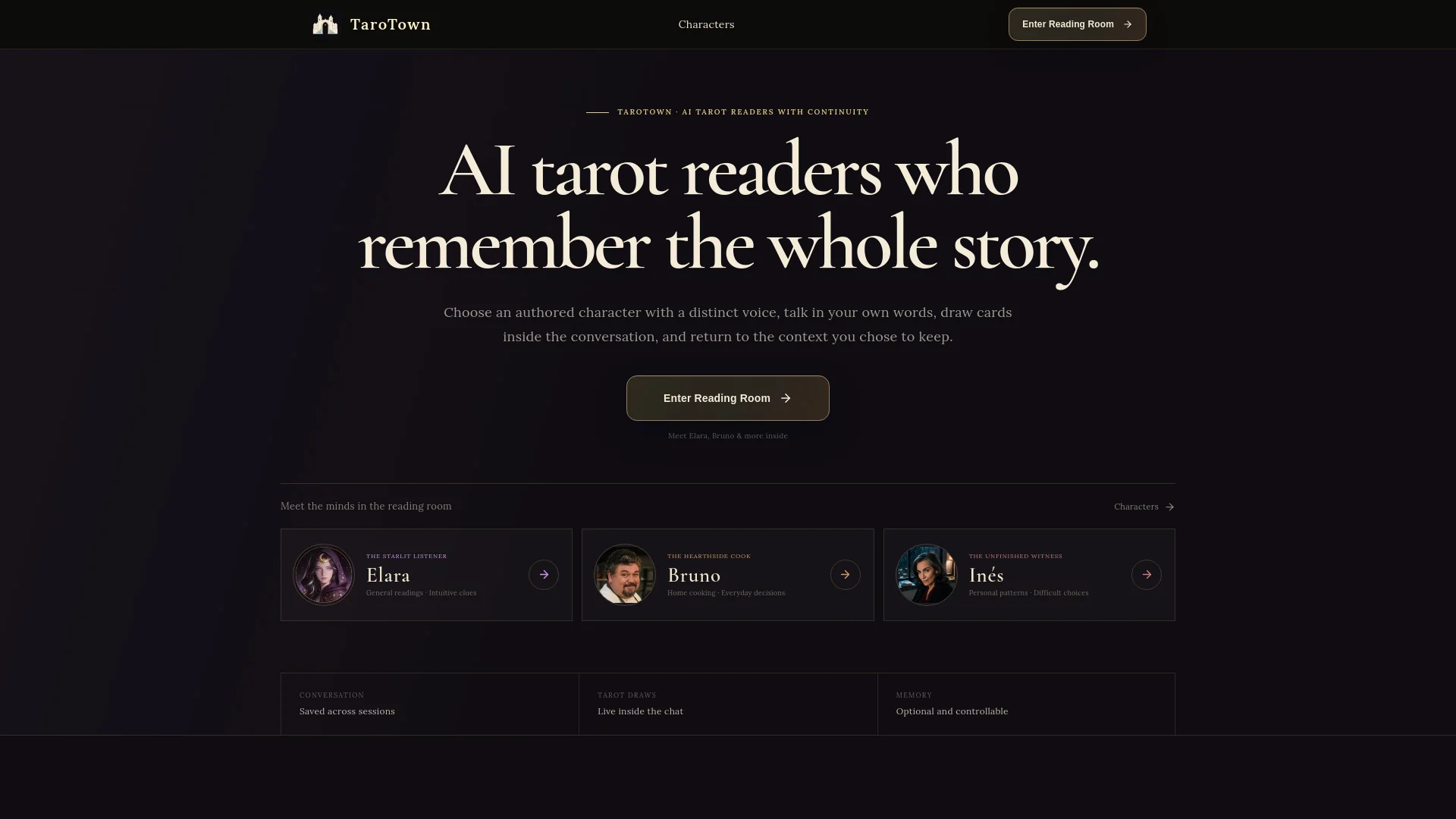 TaroTown - AI Tarot Reader product preview