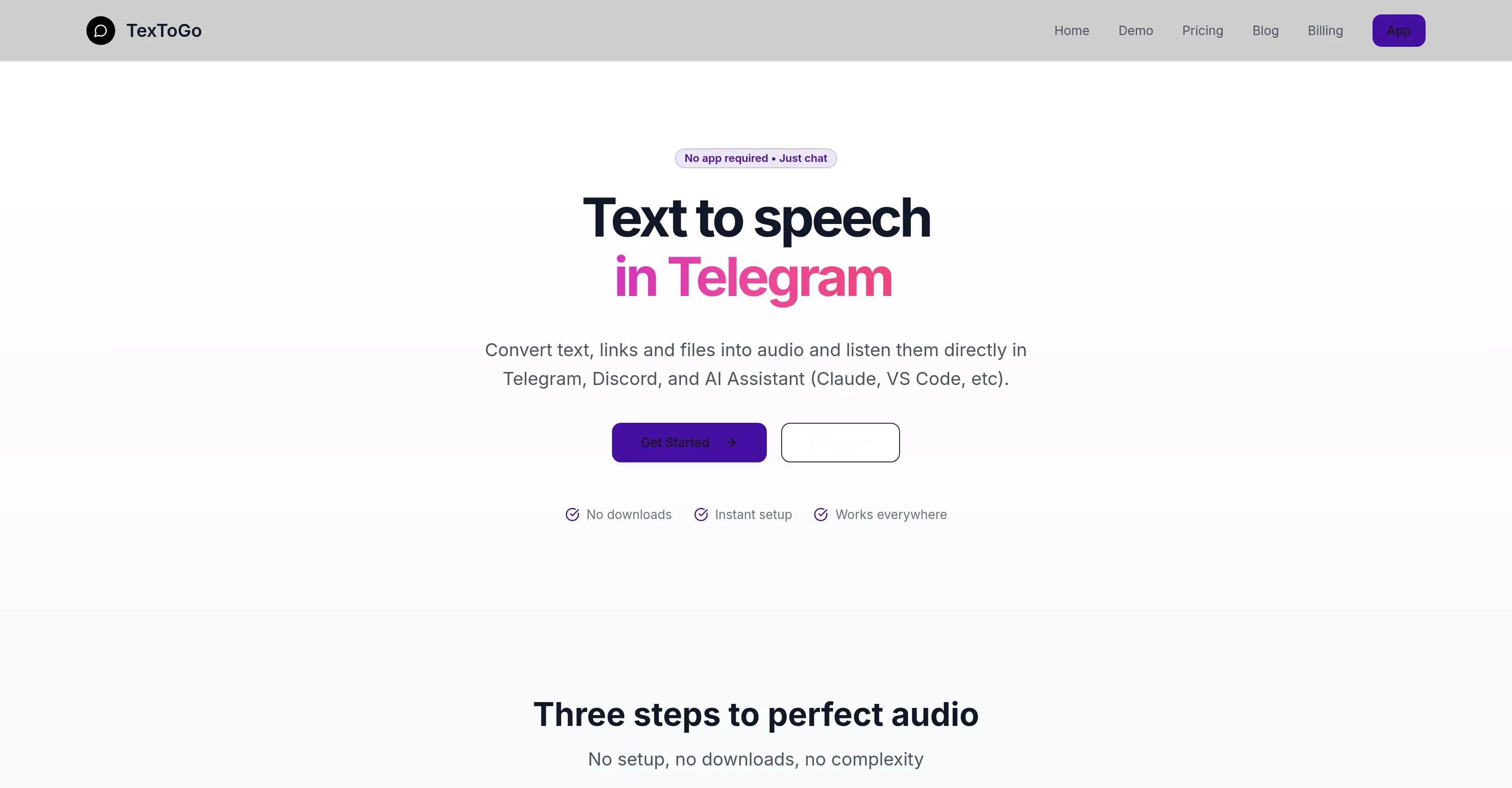 TexToGo product preview