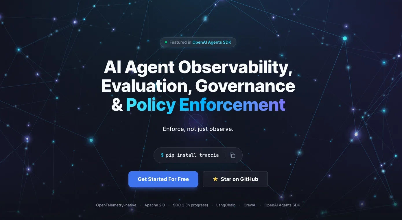 Traccia product preview