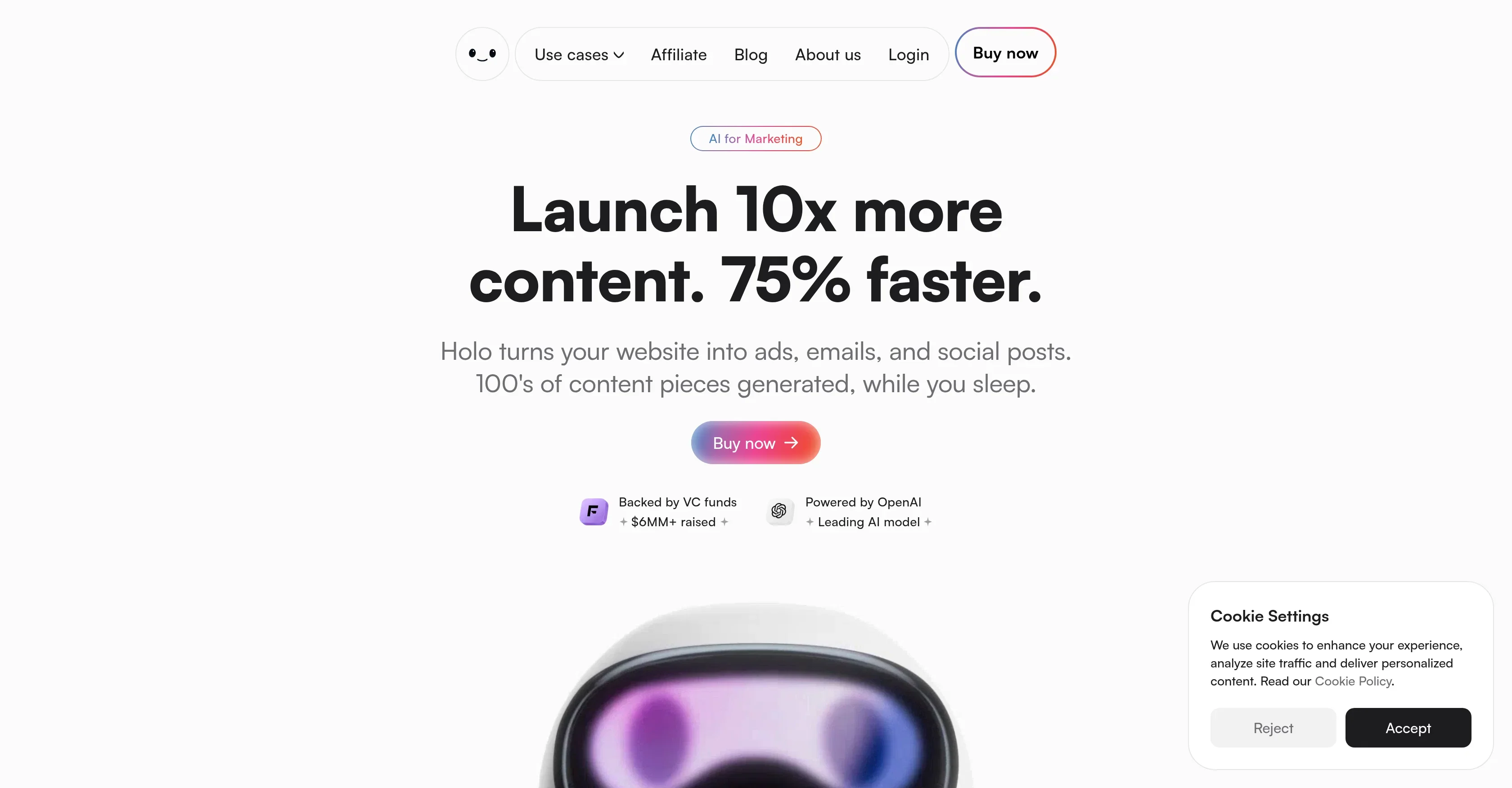 Holo product preview