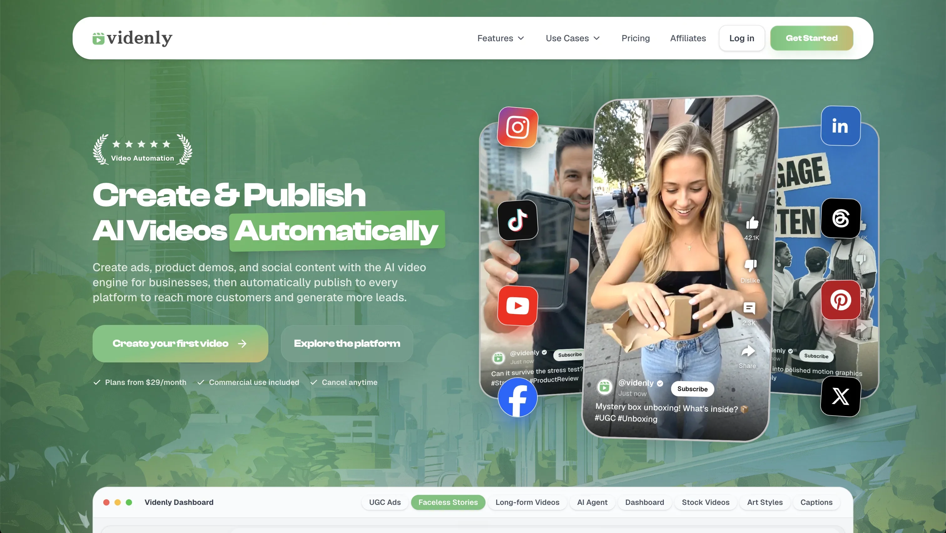 Videnly product preview