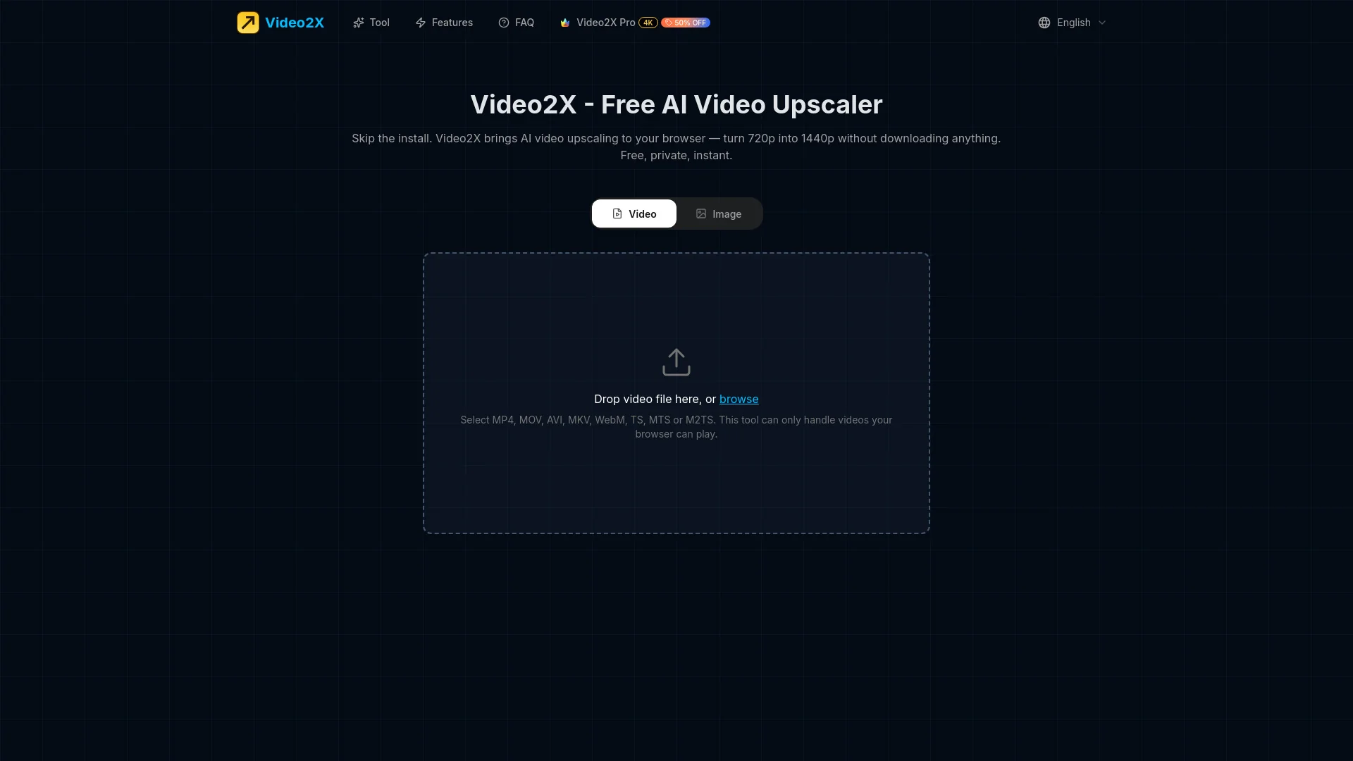 Video2X product preview