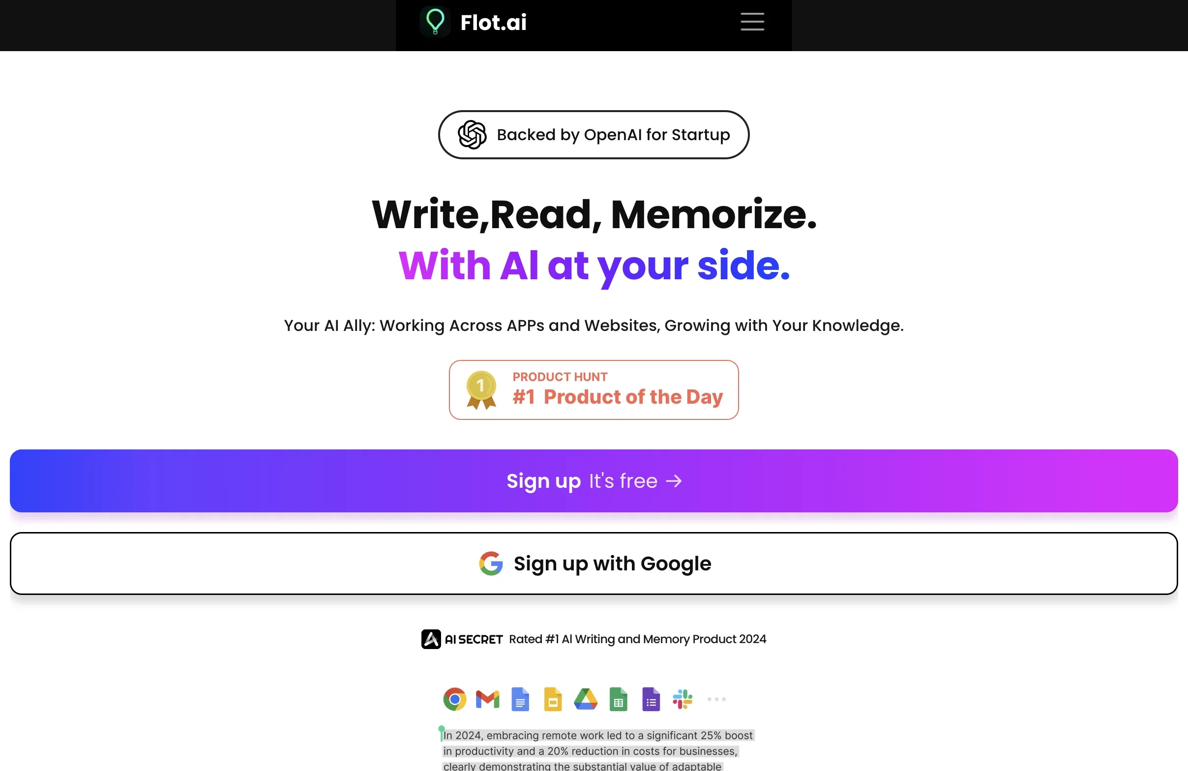 Flot.ai product preview