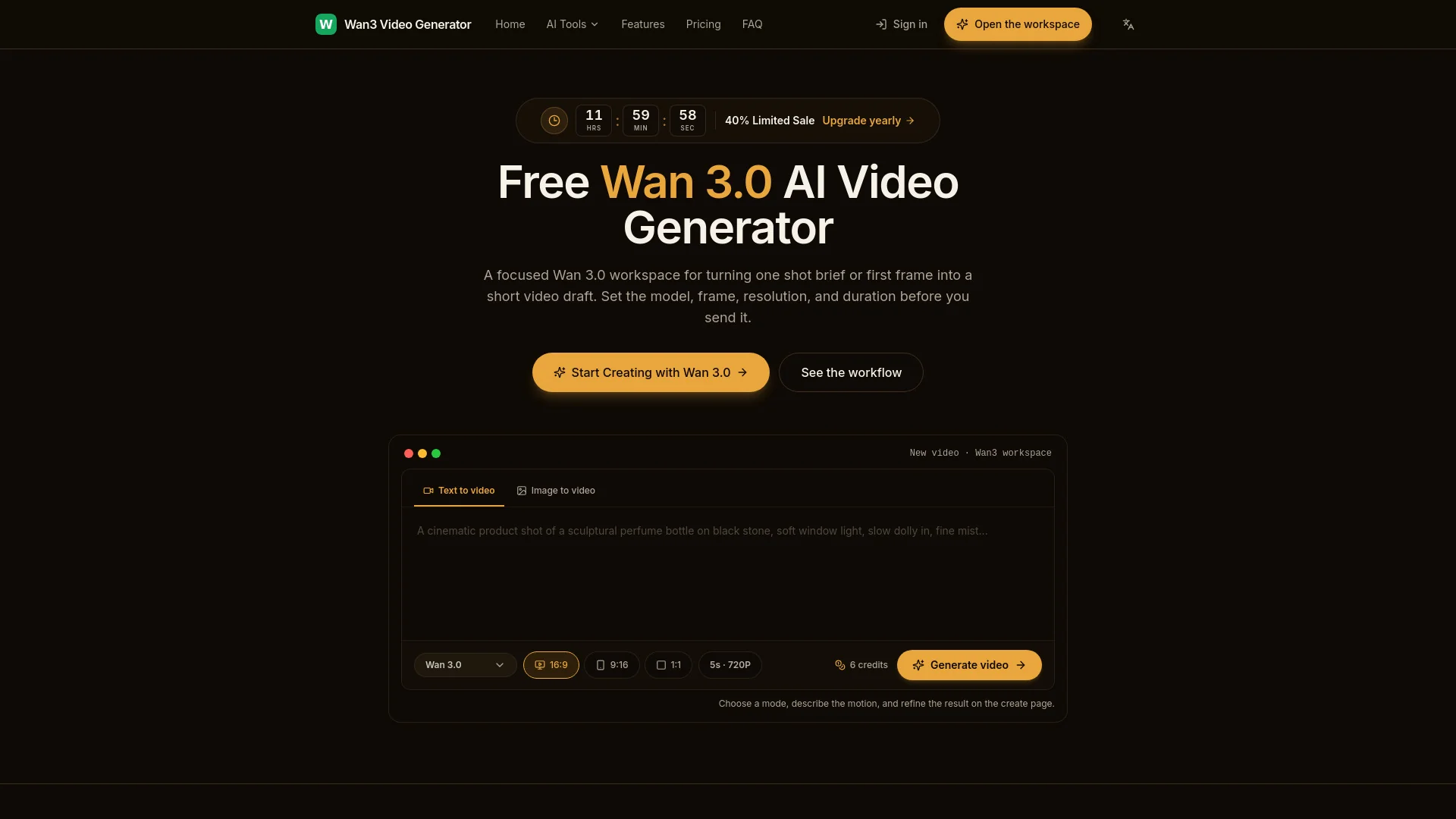 Wan3 Video Generator の製品プレビュー