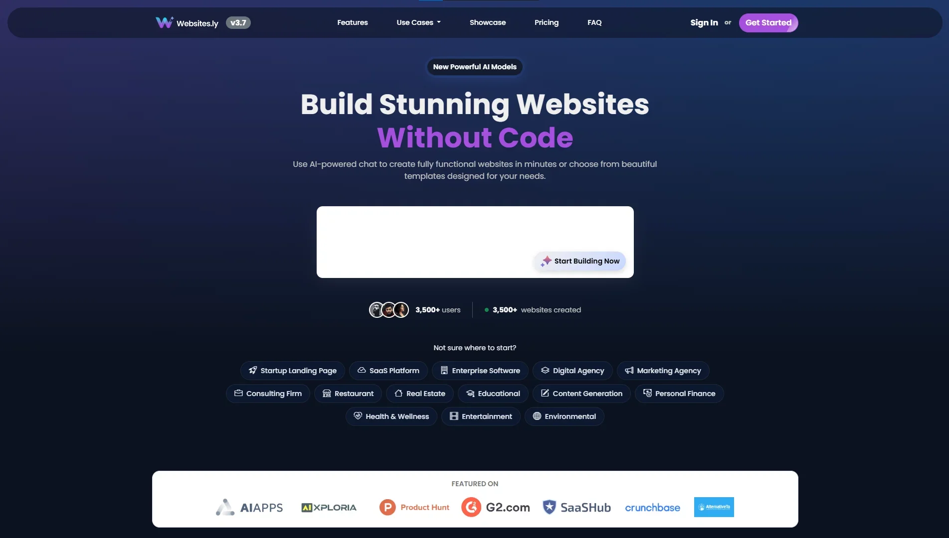 Websites.ly product preview
