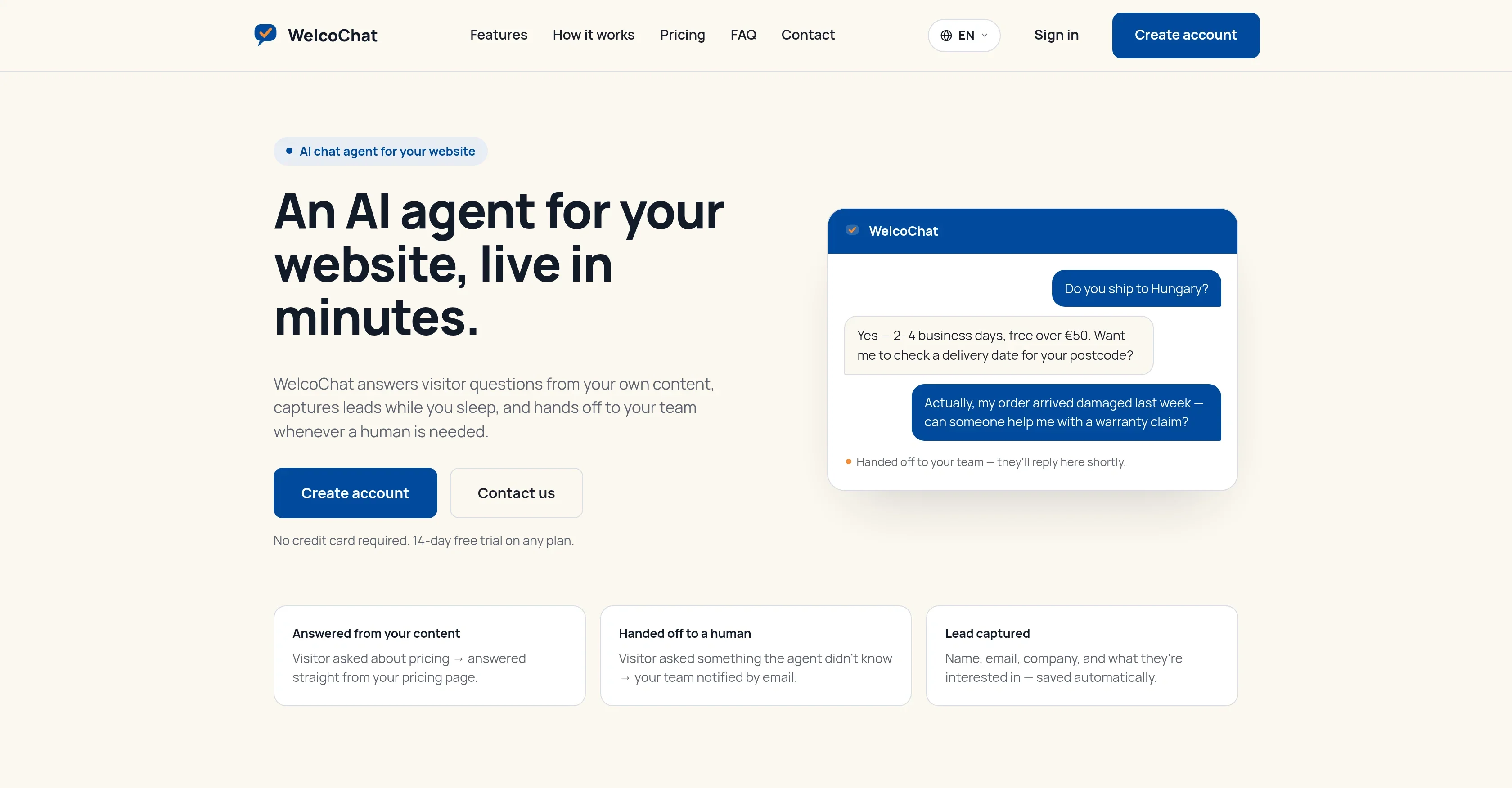 WelcoChat product preview