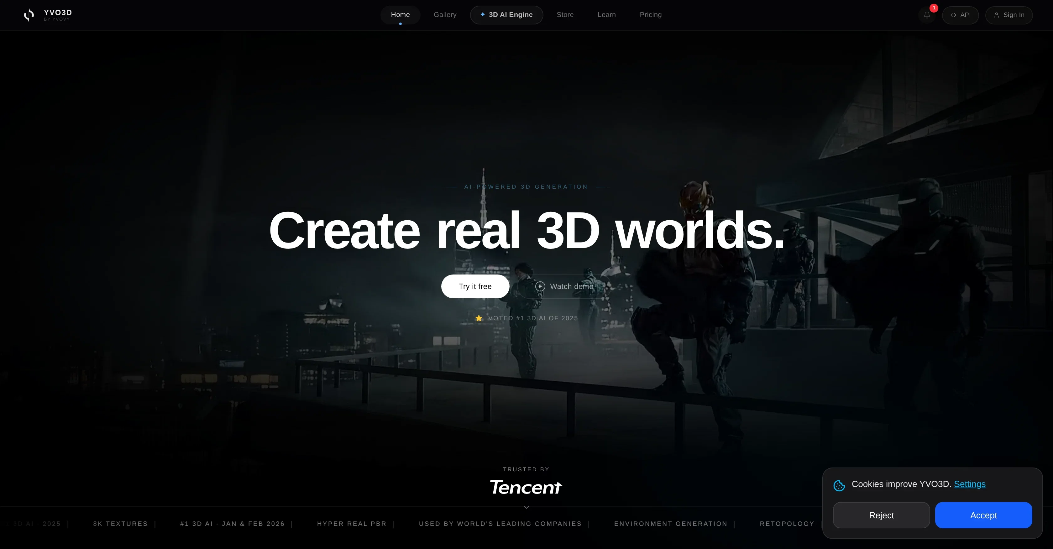 Yvo3D product preview